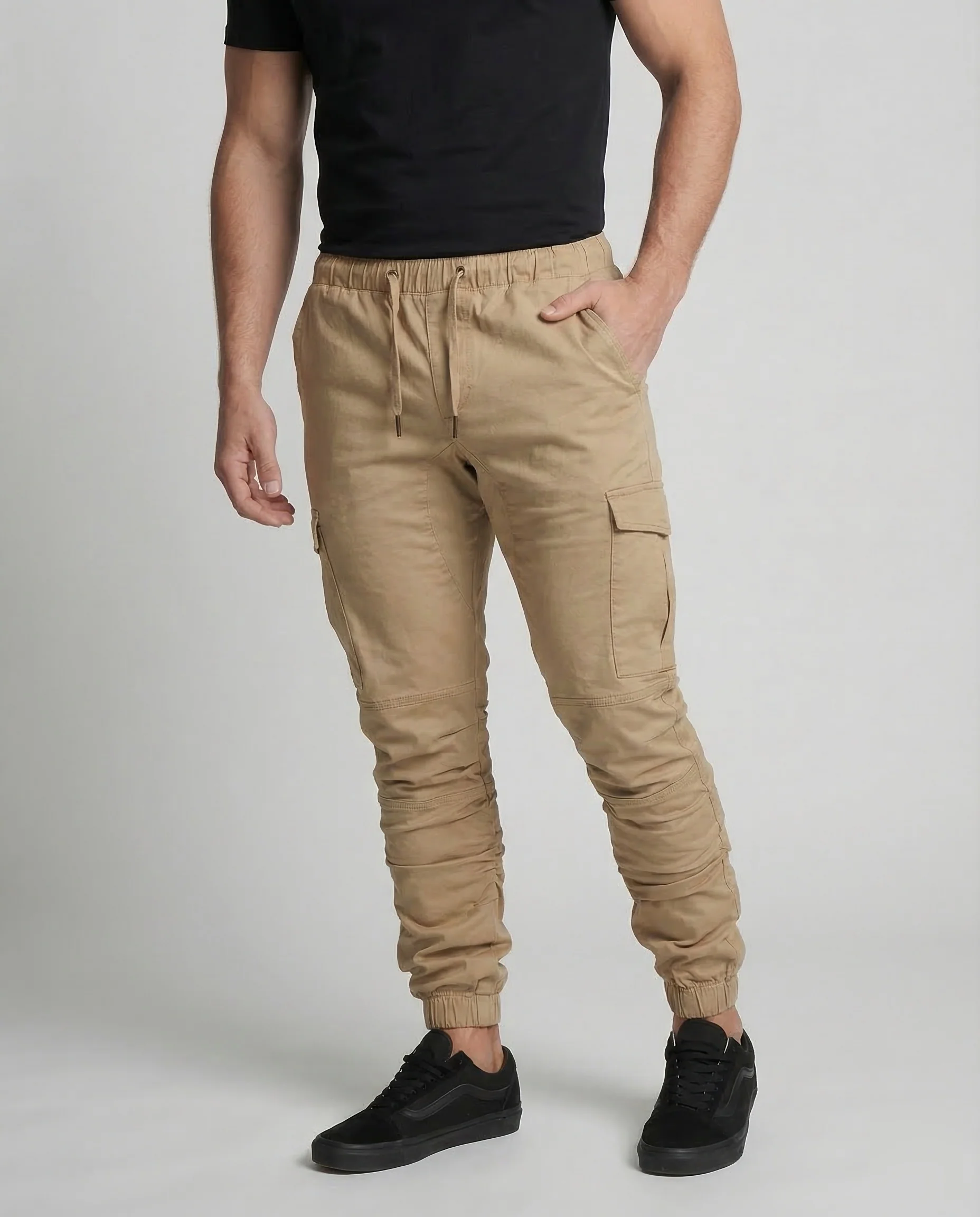 Herren Cargo Jogginghose Tailliert - Image 2