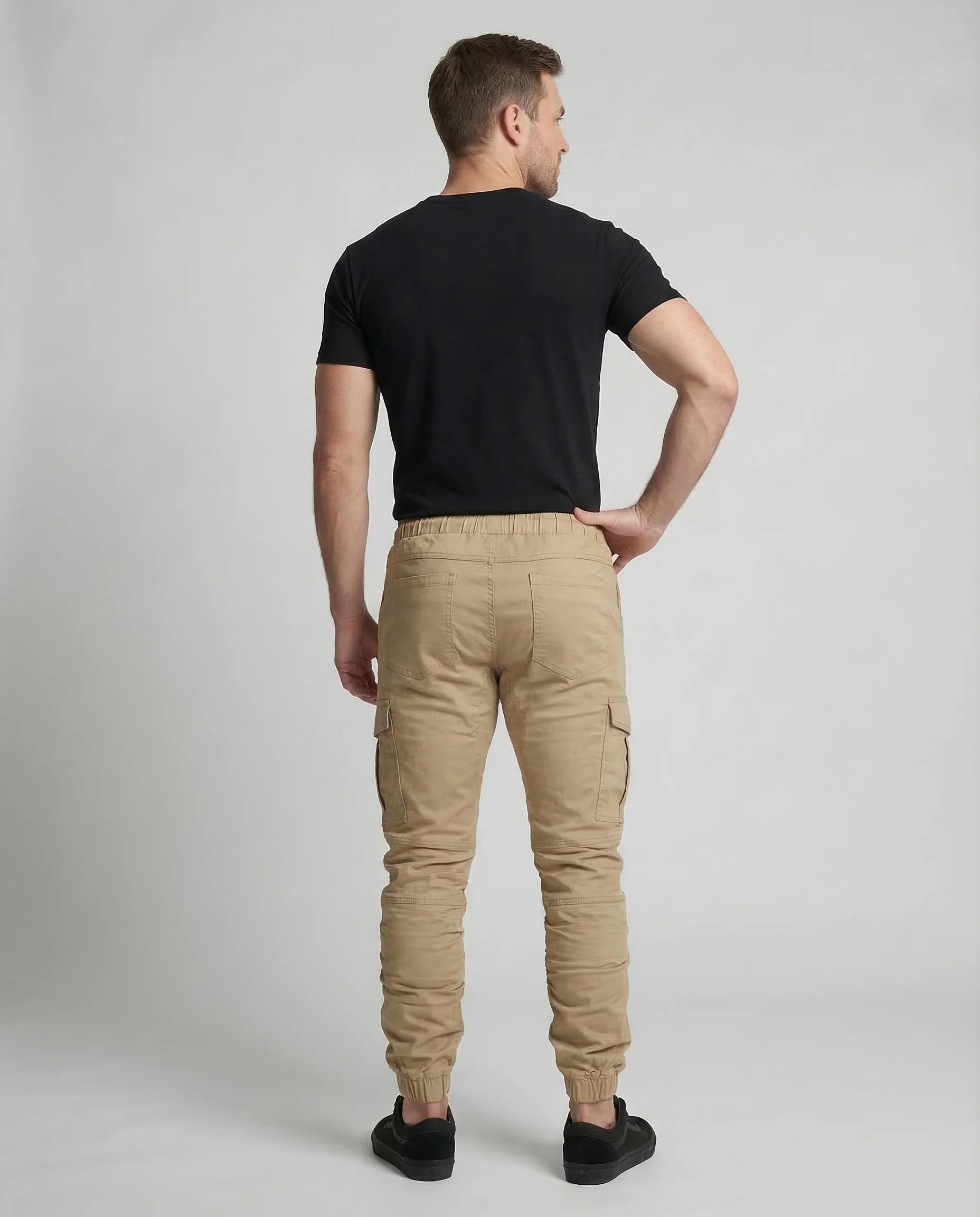 Herren Cargo Jogginghose Tailliert - Image 3
