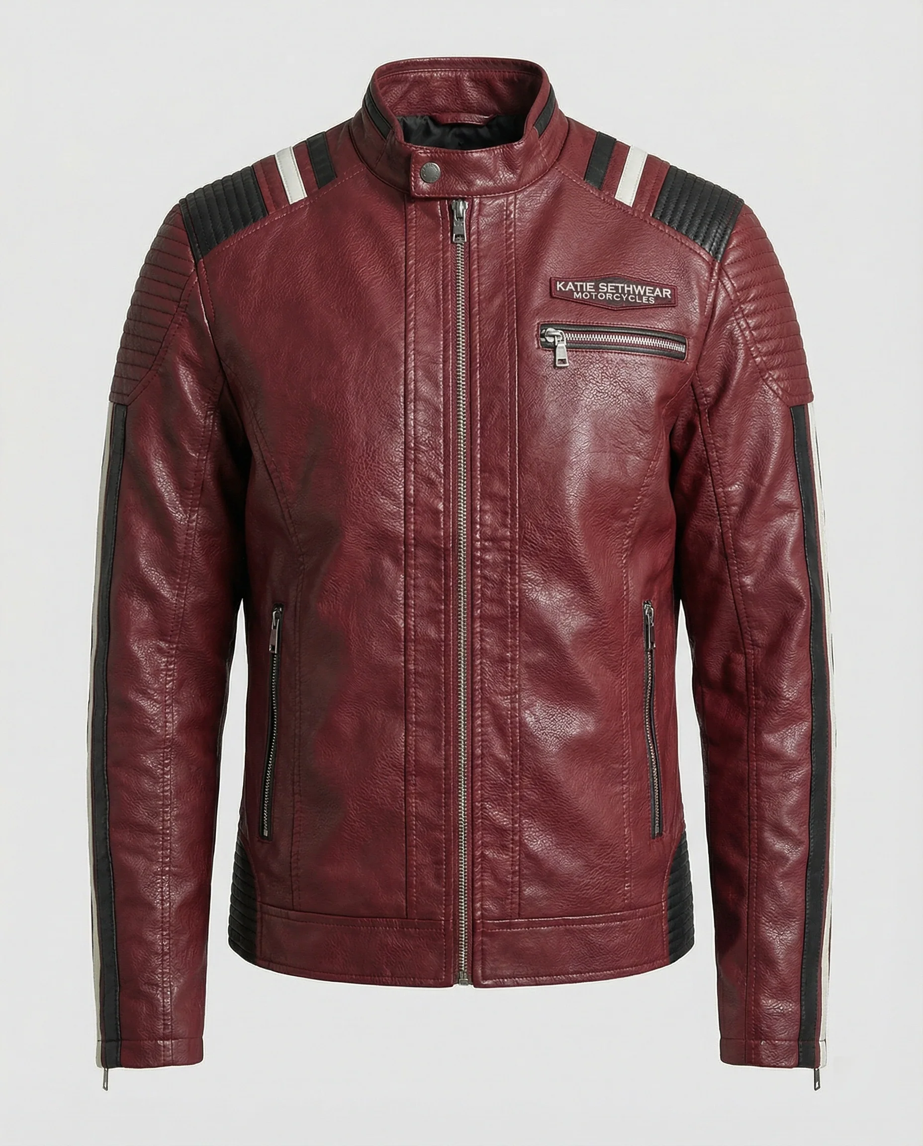 Herren Lederjacke Herren Biker