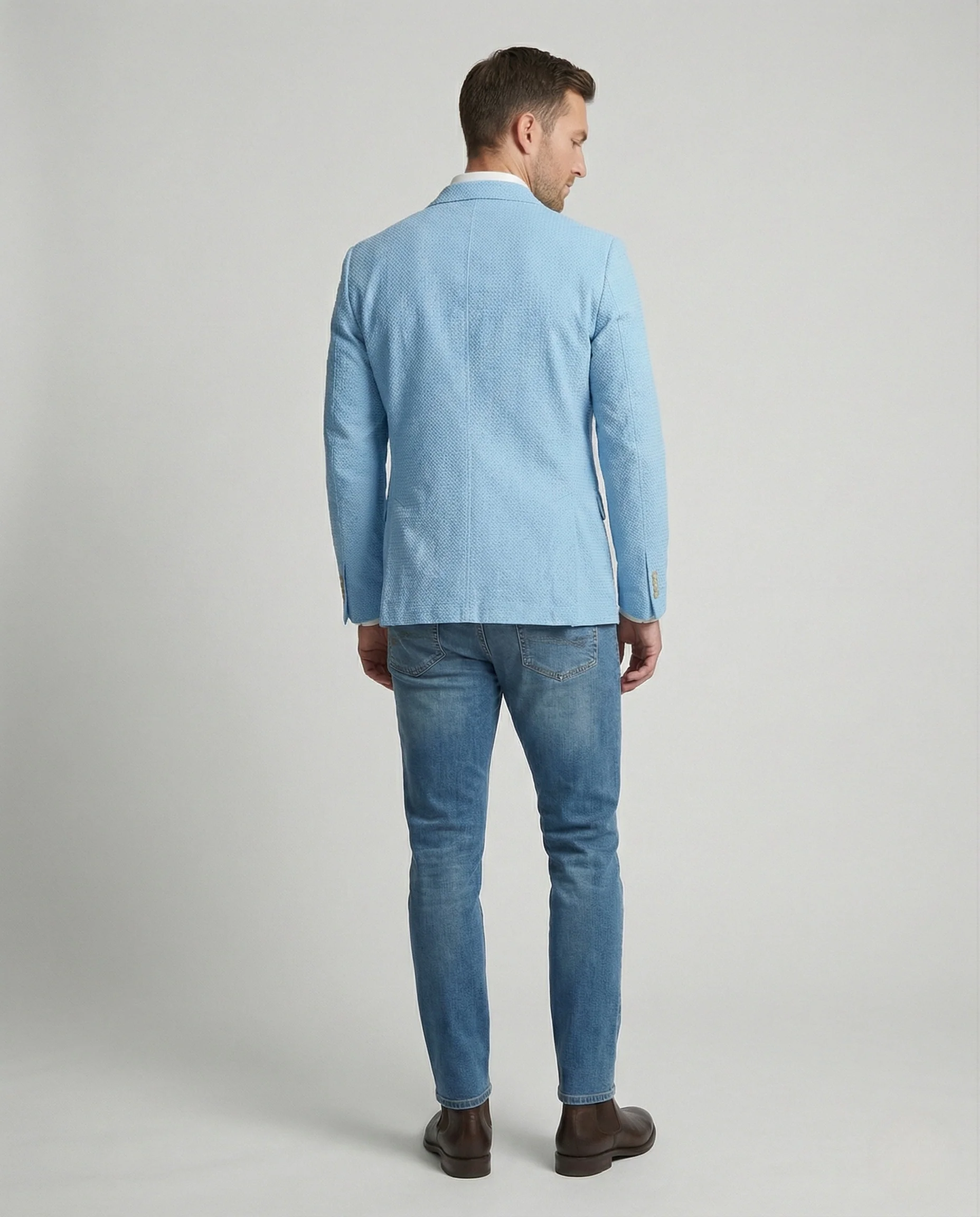 Strukturblazer Tailliert Herren - Image 5
