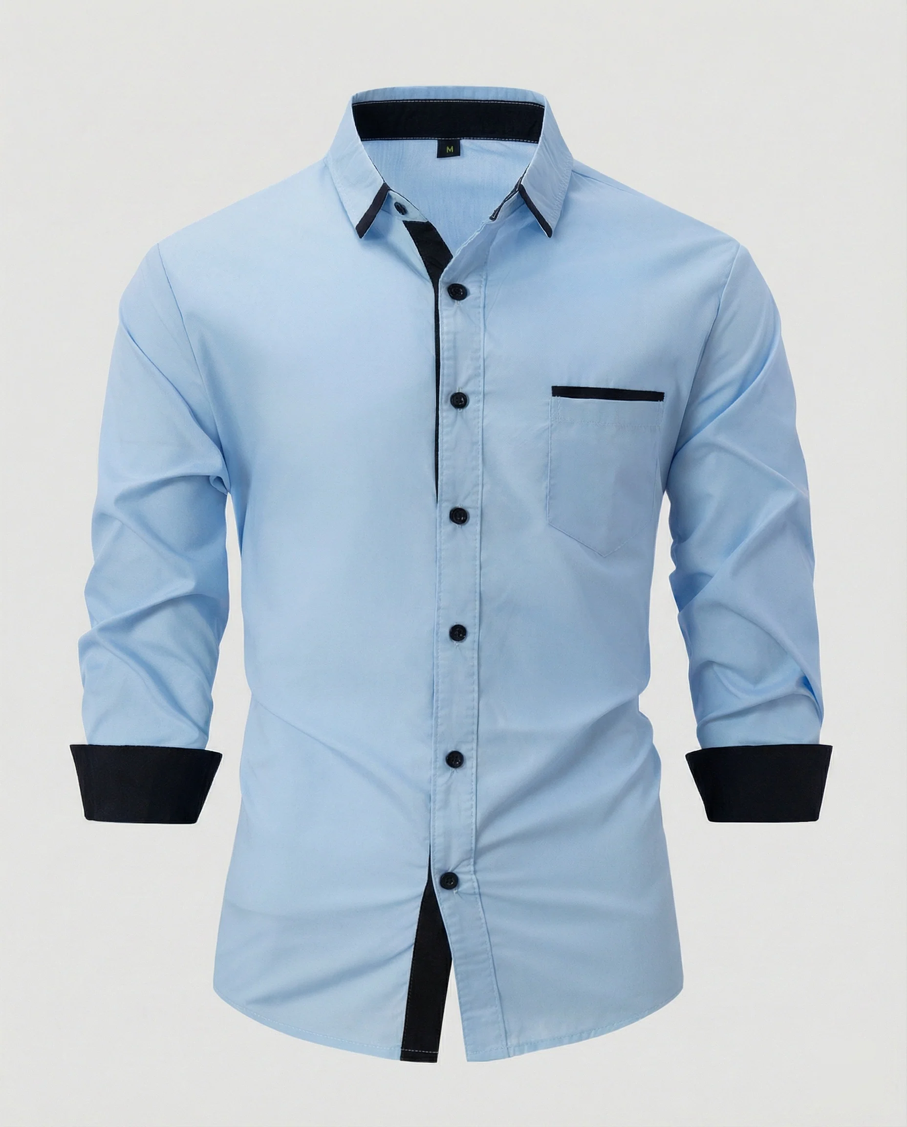 Langarmhemd Herren Business mit Kentkragen - Image 9