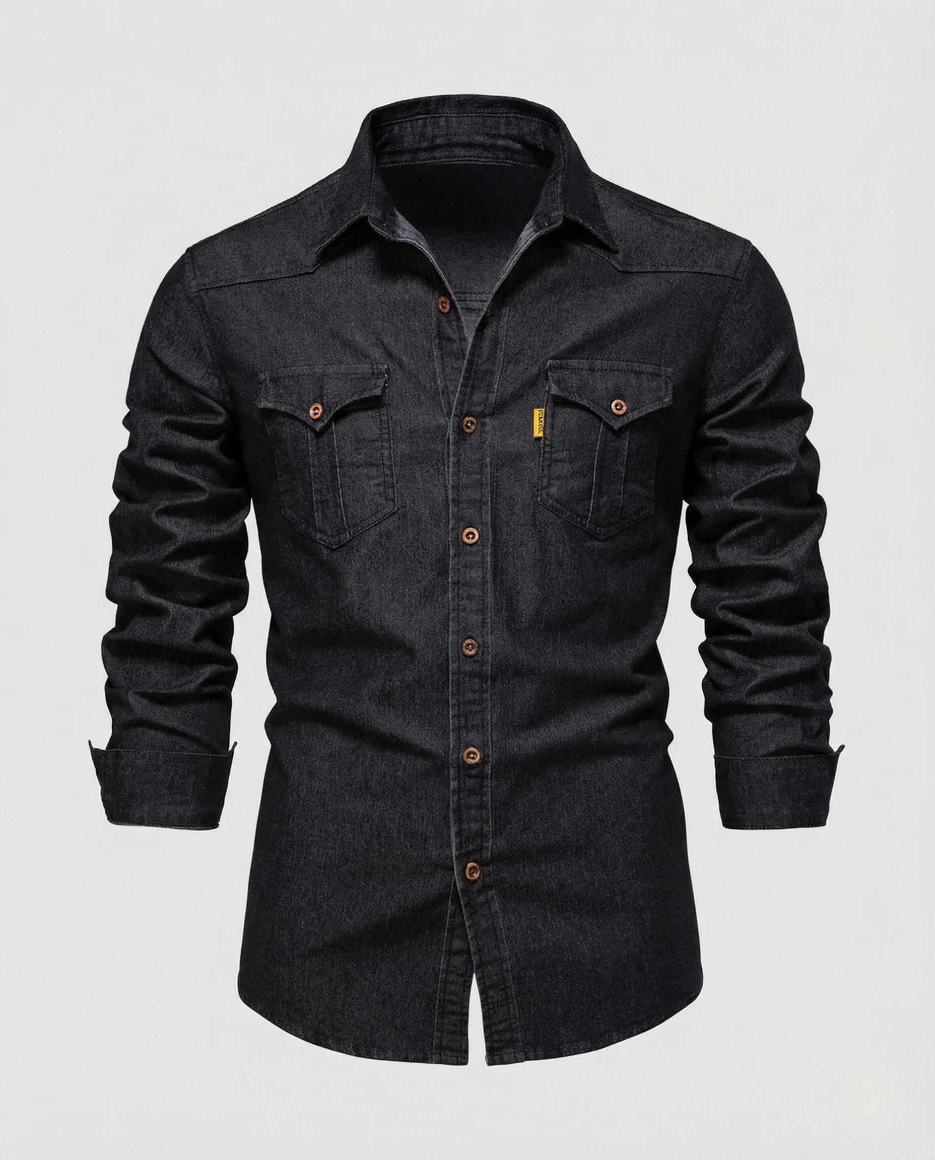 Herren Western Denim Hemd mit Brustklappen - Image 5