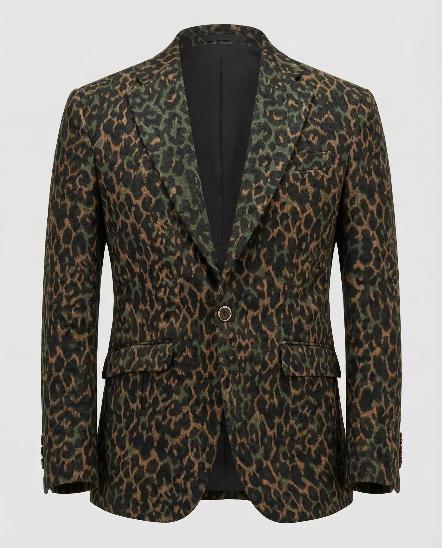 Jacquard Sakko Mit Leopardenmuster Herren - Image 5