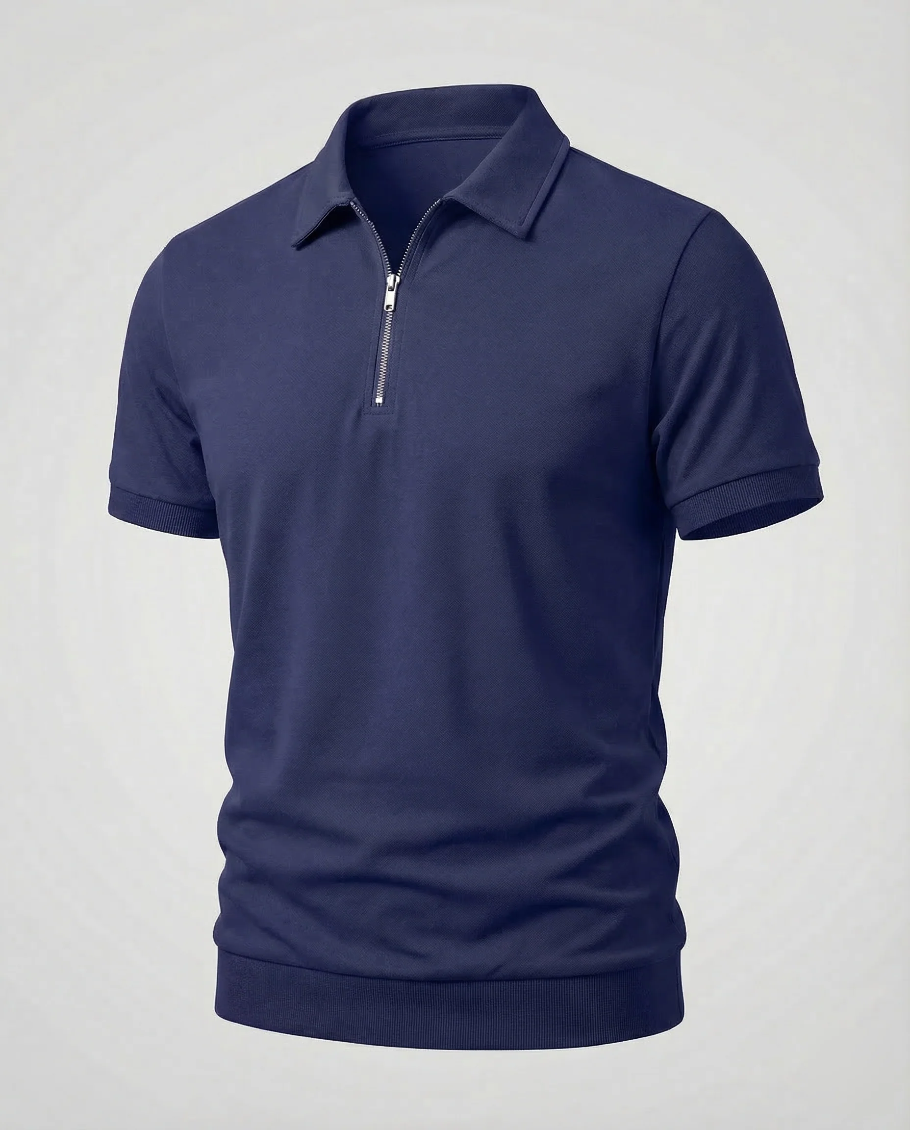 Herren Poloshirt Reißverschluss - Image 12