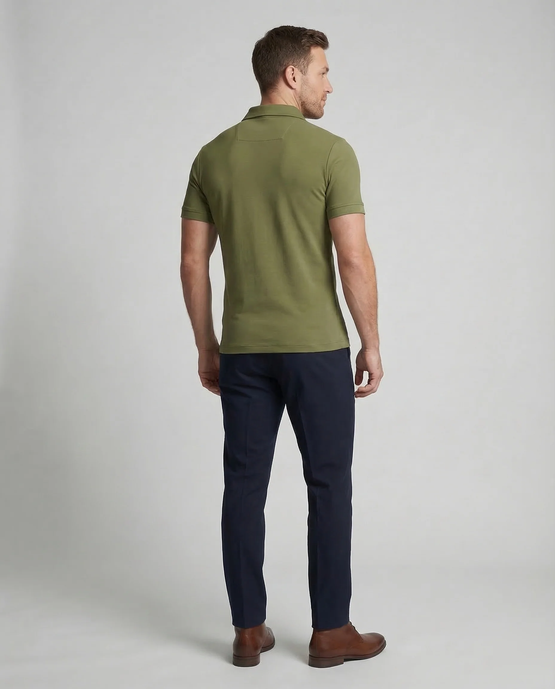 Herren Poloshirt Reißverschluss - Image 4