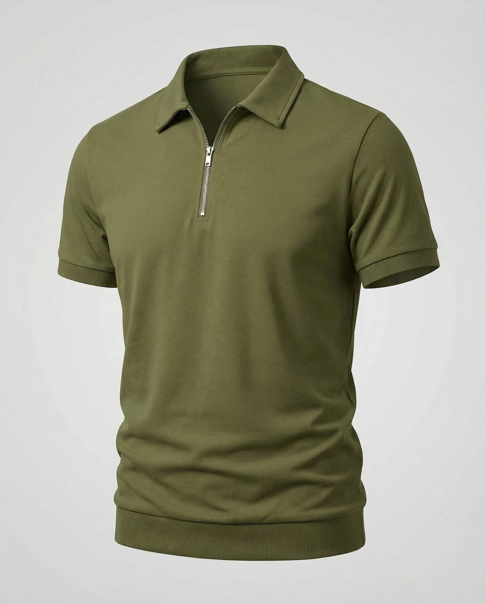 Herren Poloshirt Reißverschluss - Image 5