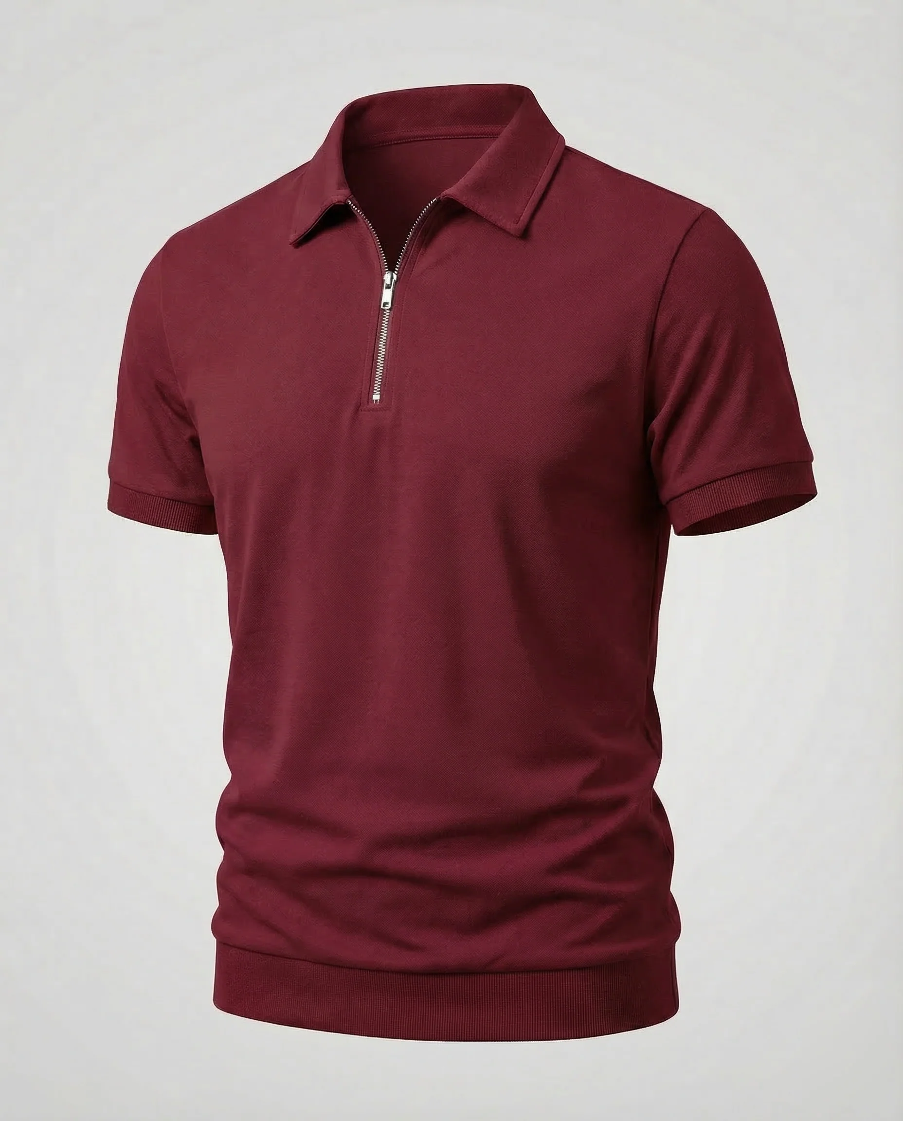 Herren Poloshirt Reißverschluss - Image 7