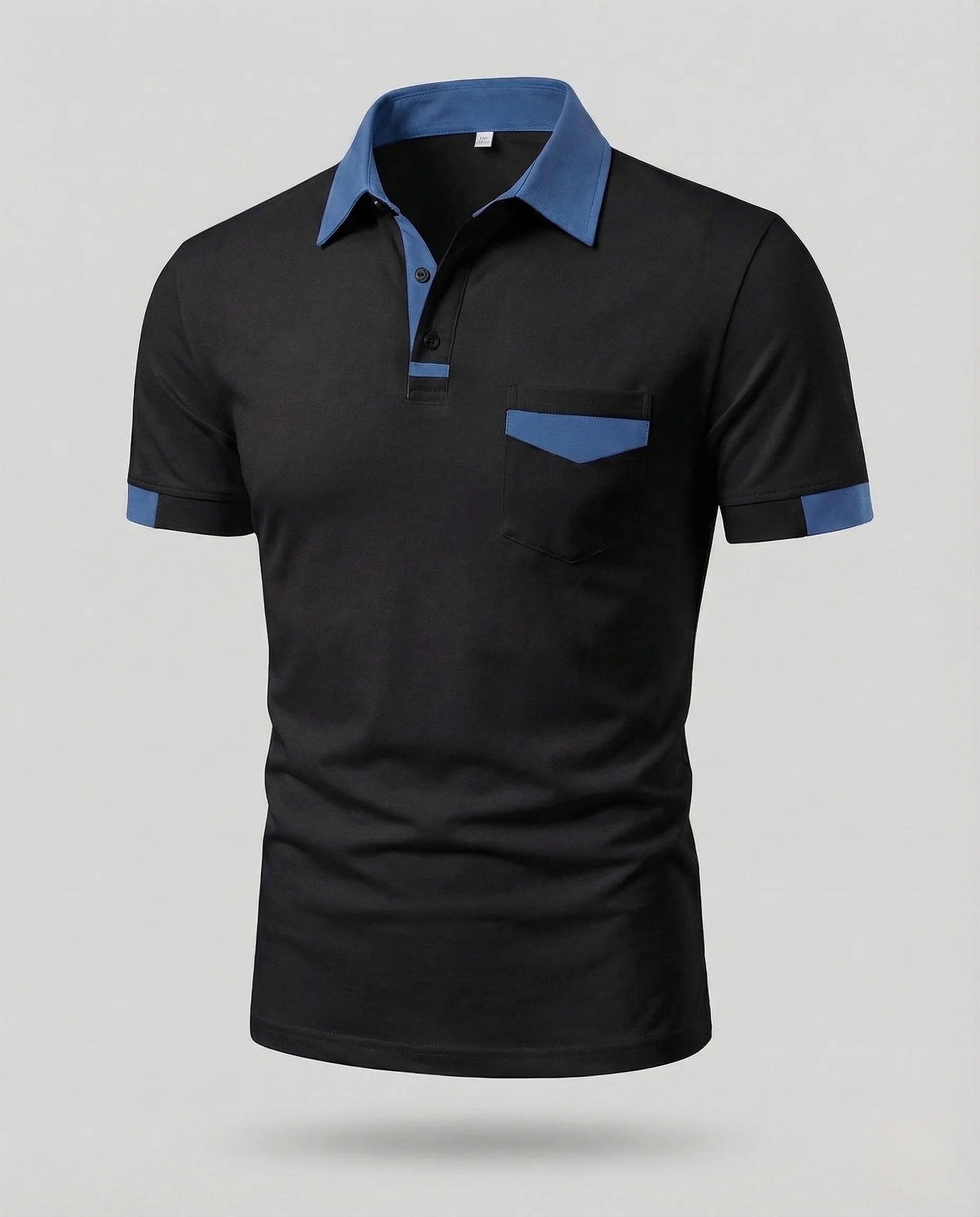 Herren Poloshirt Jersey Kontrastkragen - Image 9
