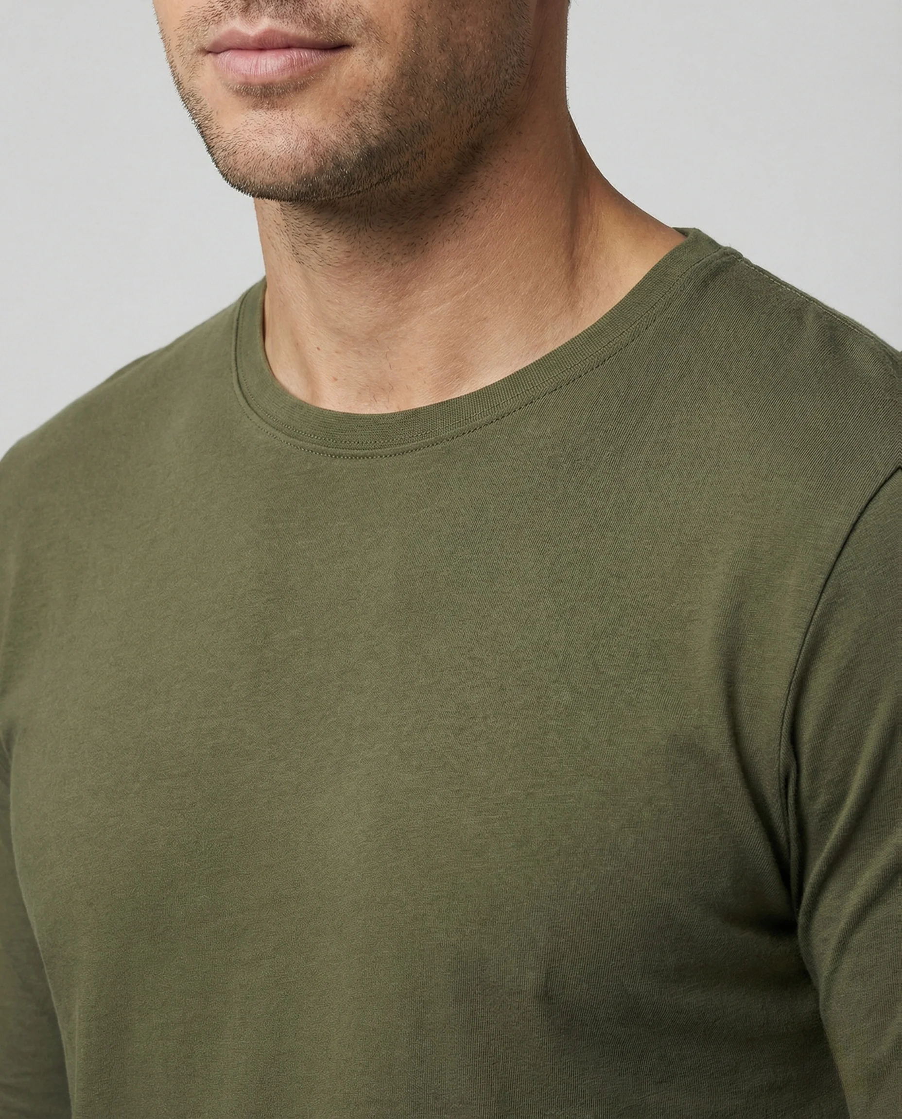 Herren Langarmshirt mit Rundhalsausschnitt - Image 4