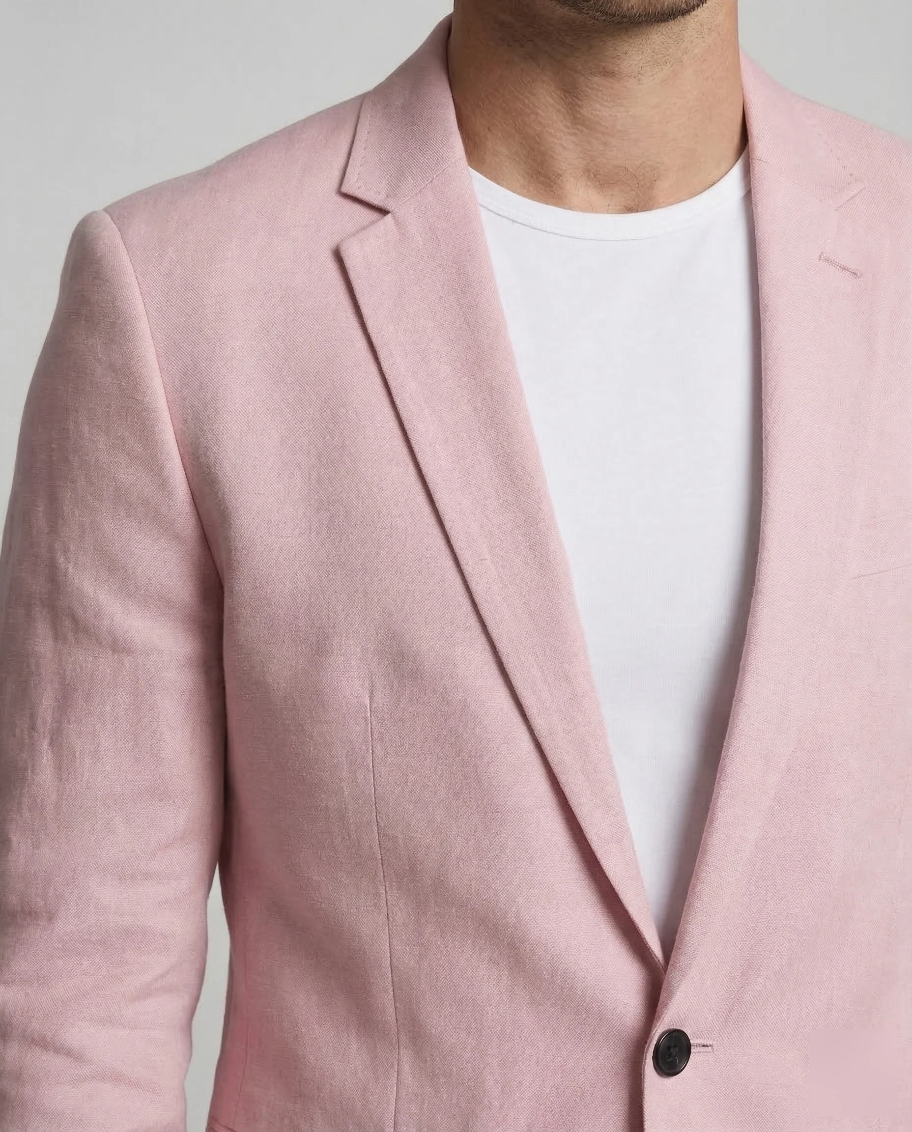 Herren Leinen Sakko Slim - Image 3