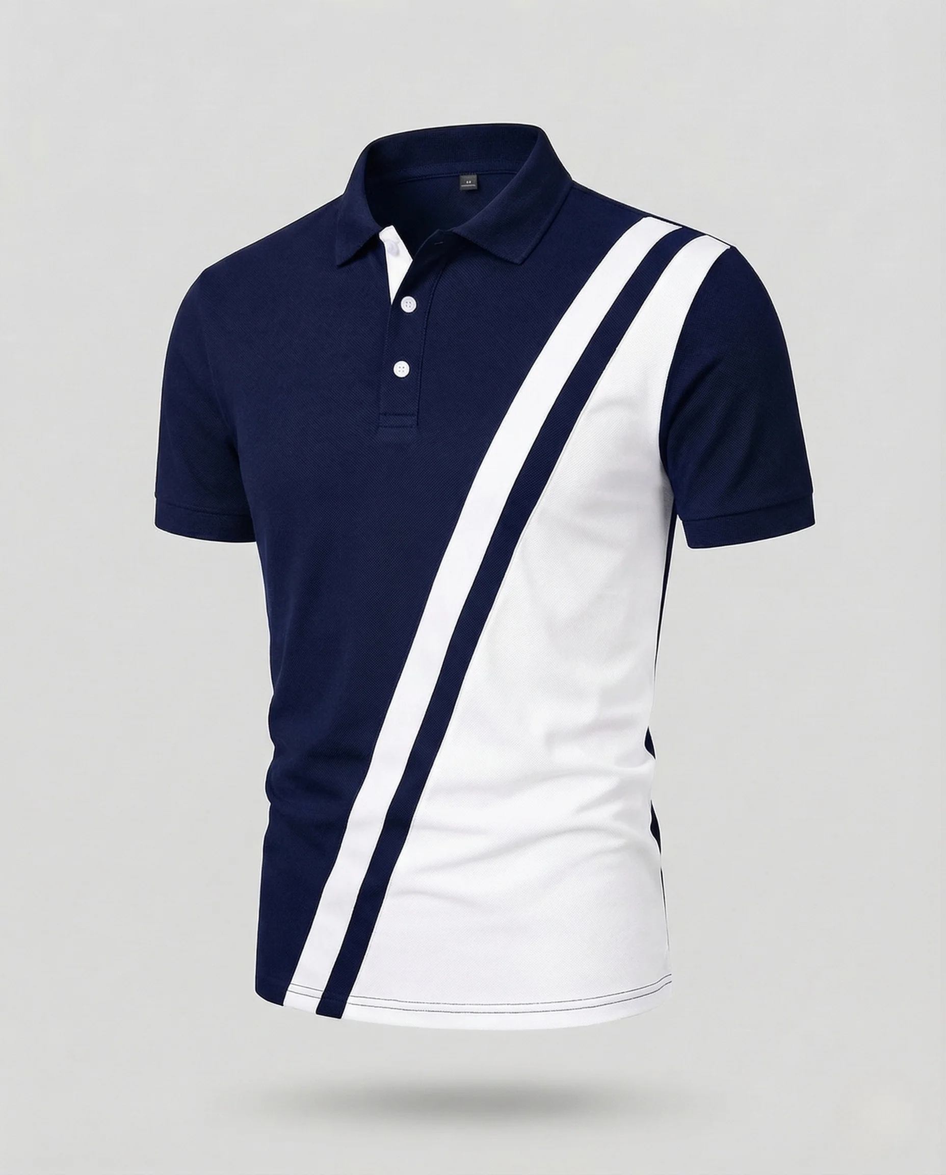 Herren Polohemd Slim Fit mit Kontraststreifen und Knopfleiste - Image 6