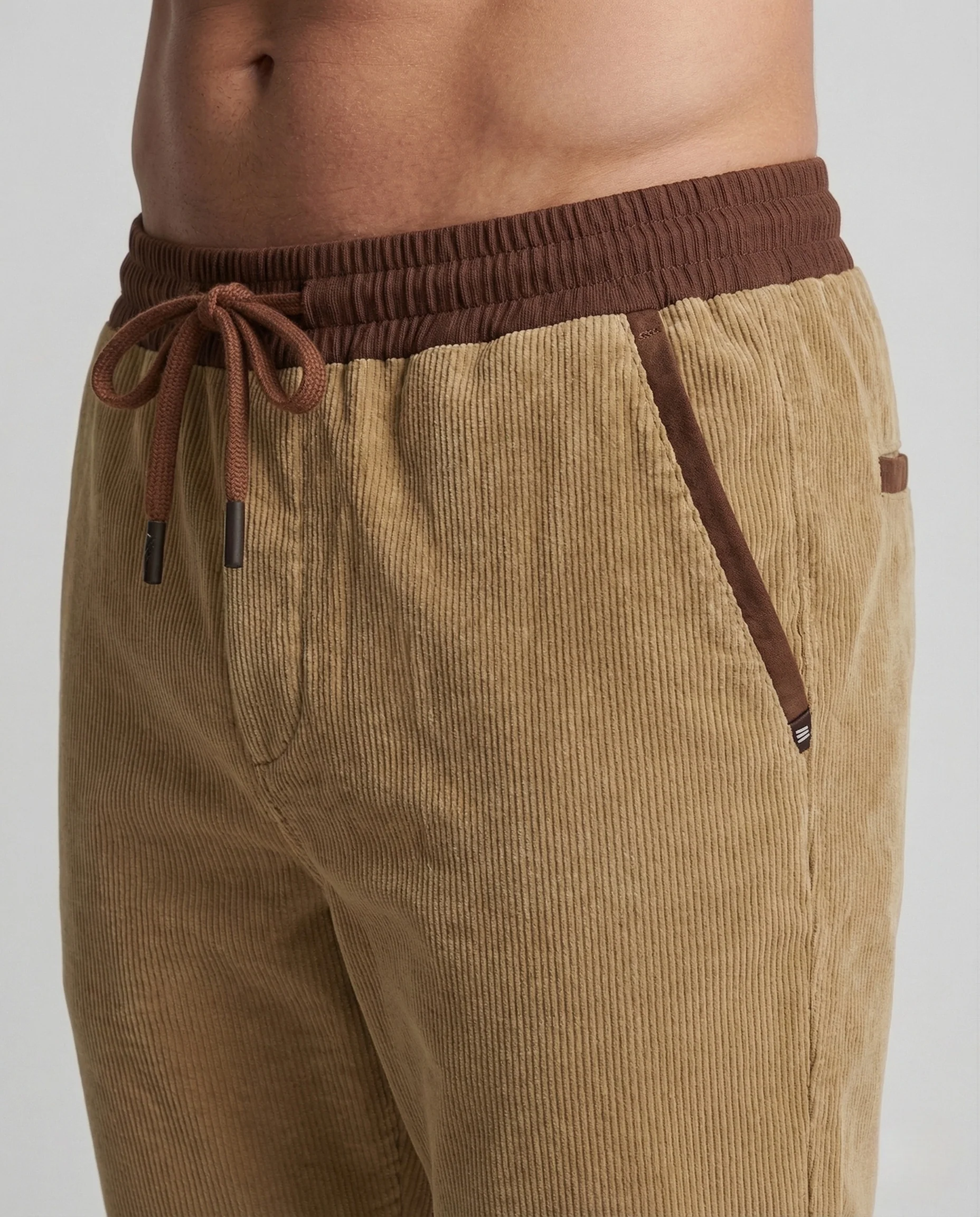 Herren Thermo Cord Jogginghose mit Fleece Innenfutter - Image 3
