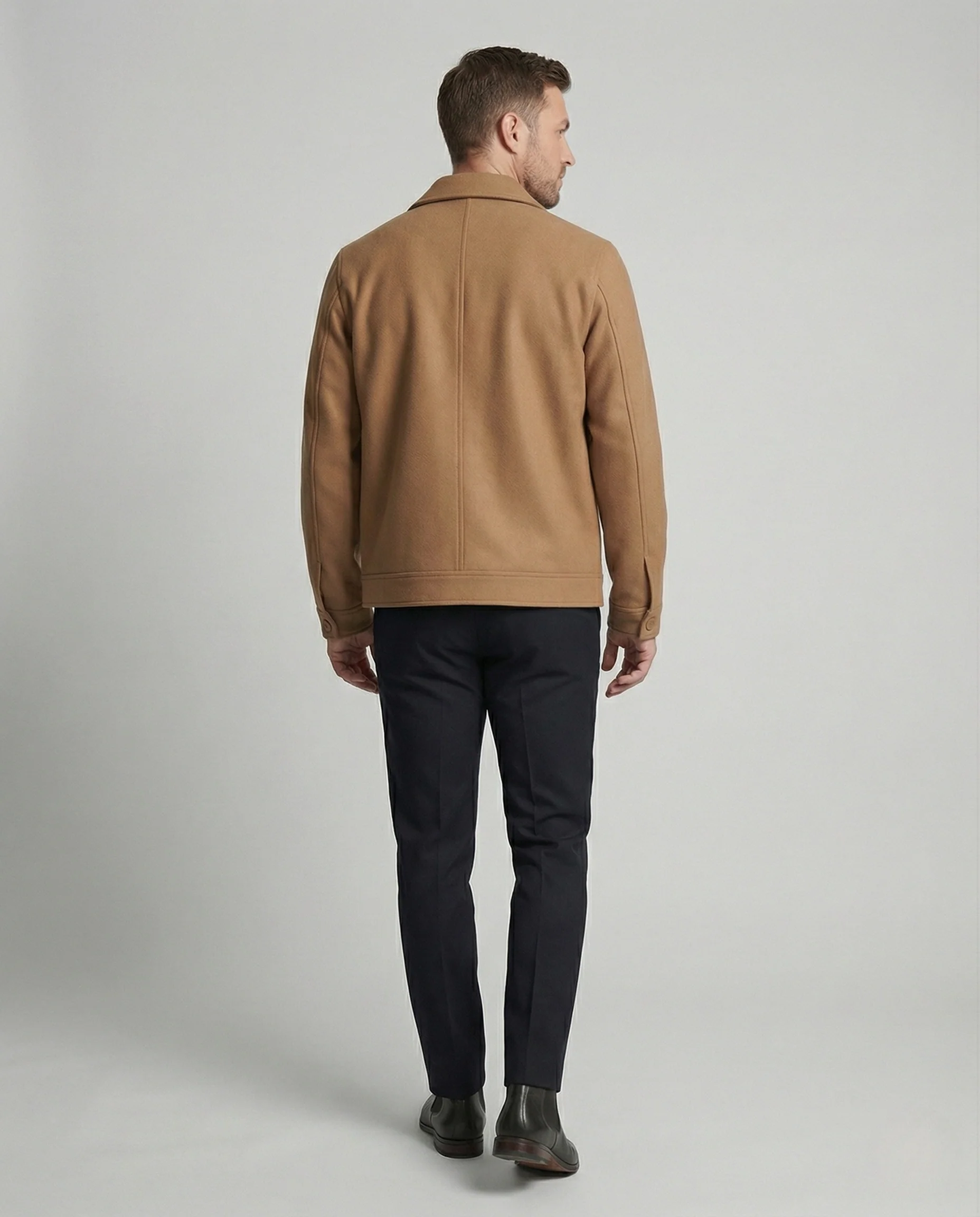 Wollmixmantel Oversize Mit Revers Herren - Image 4