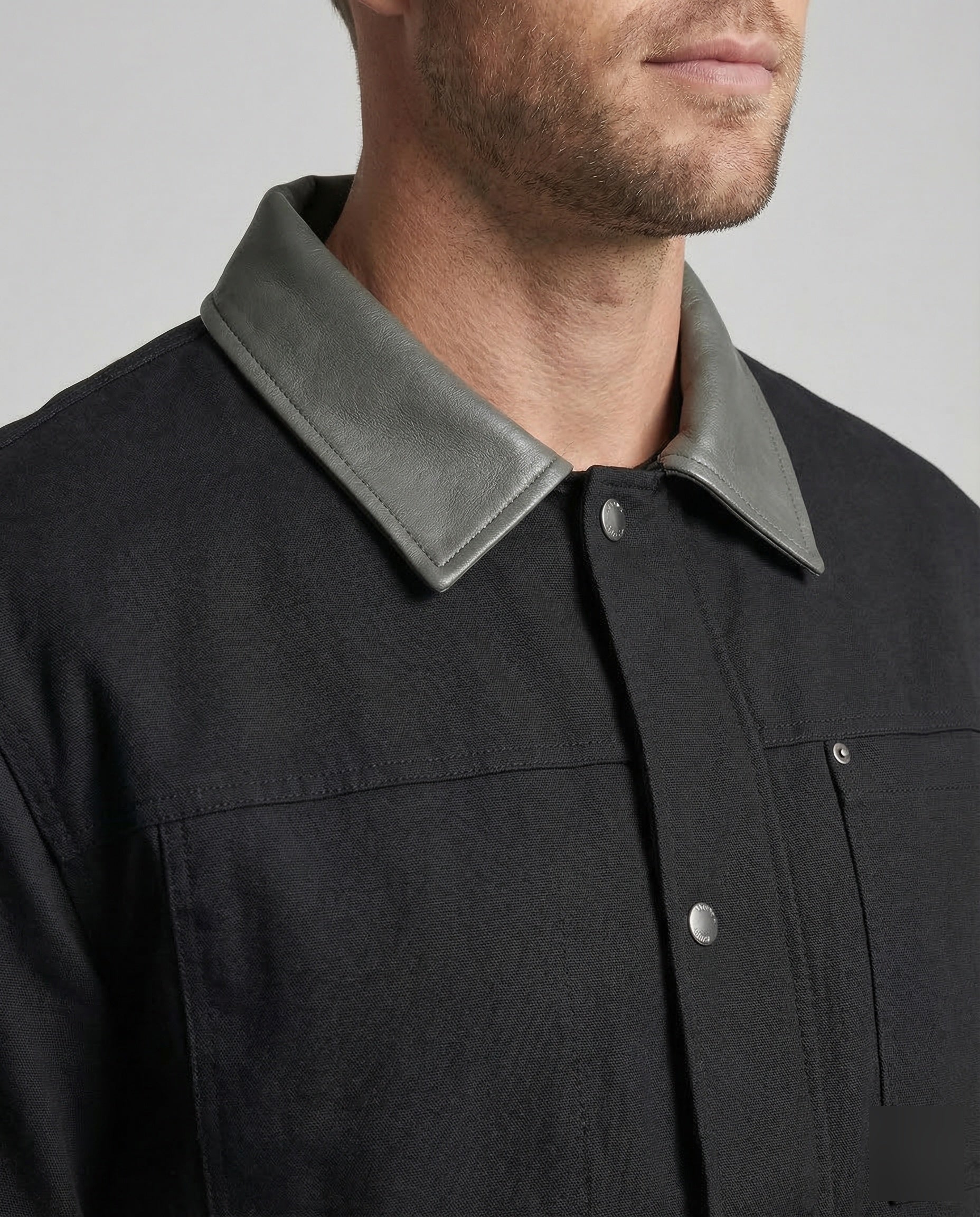 Herren Blouson Urban Lederkragen - Image 3