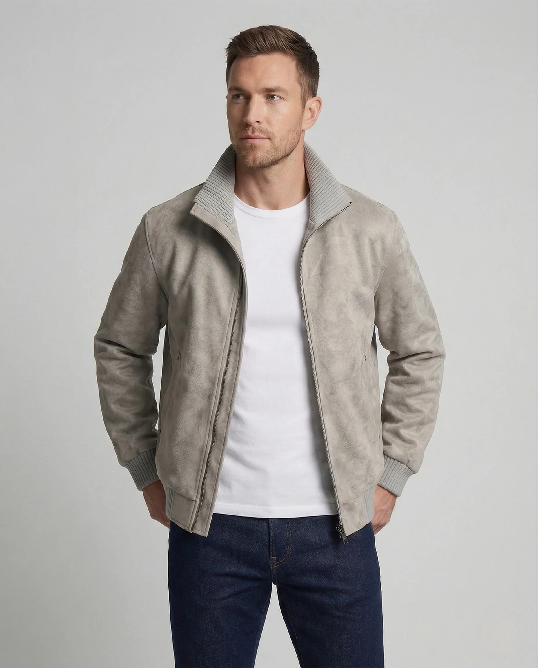 Herren Velours Bomberjacke Urban