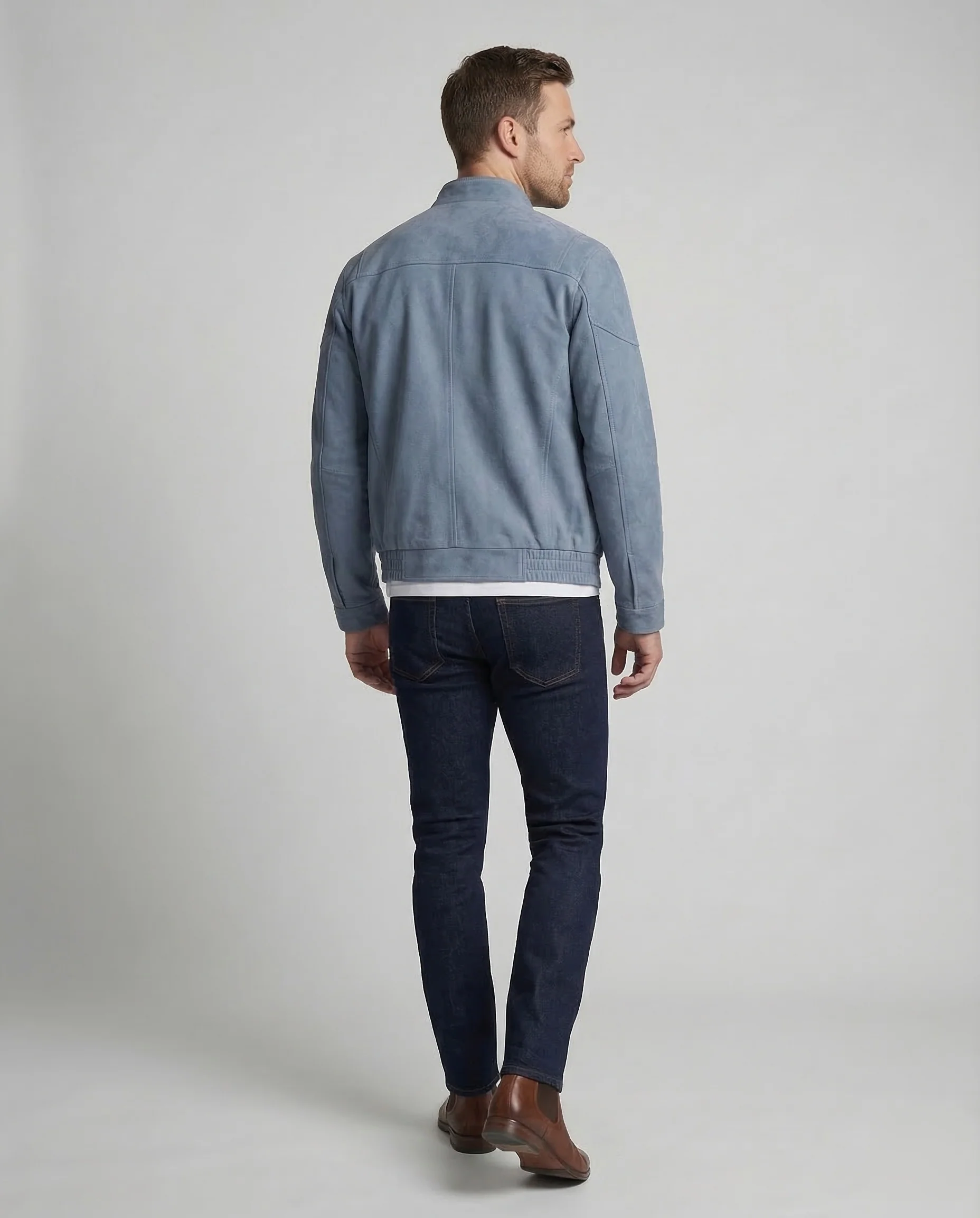 Herren Blouson Kurz Stehkragen - Image 4