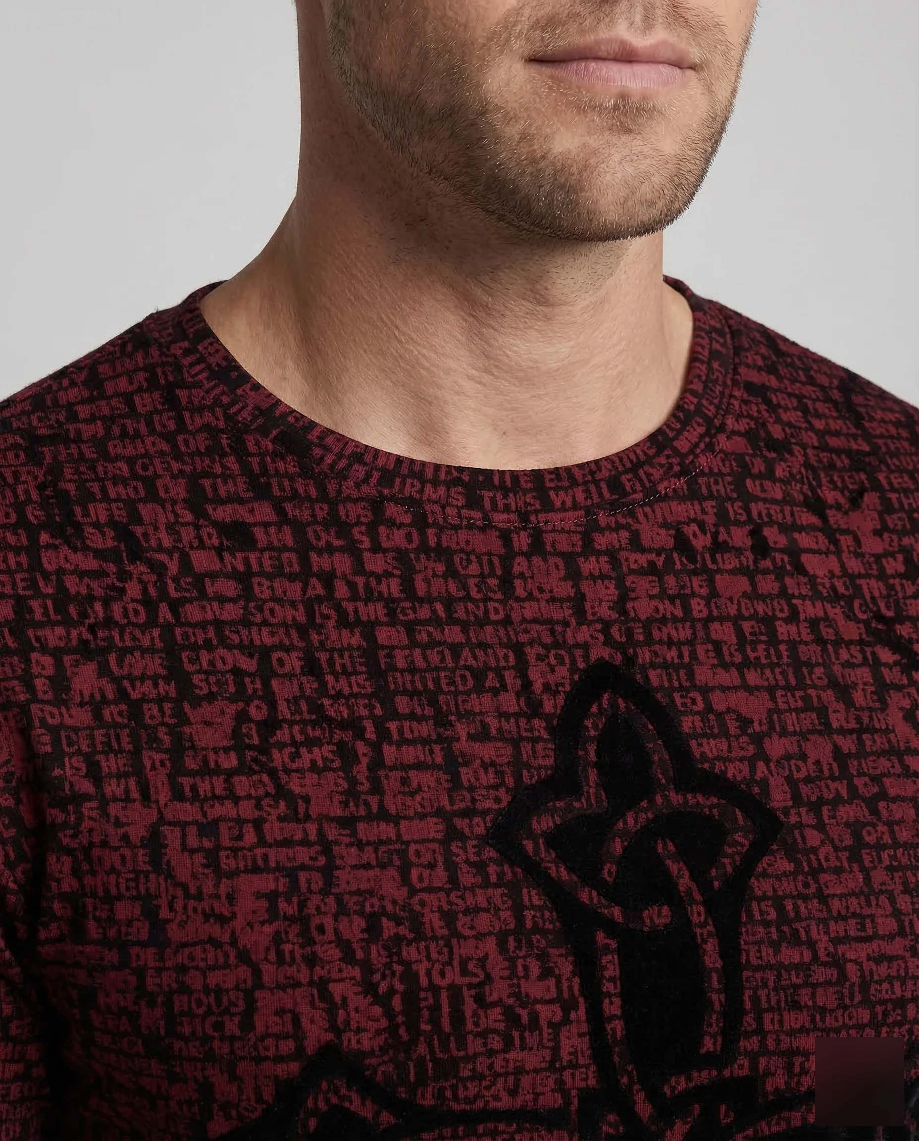 Herren Langarmshirt Print - Image 3