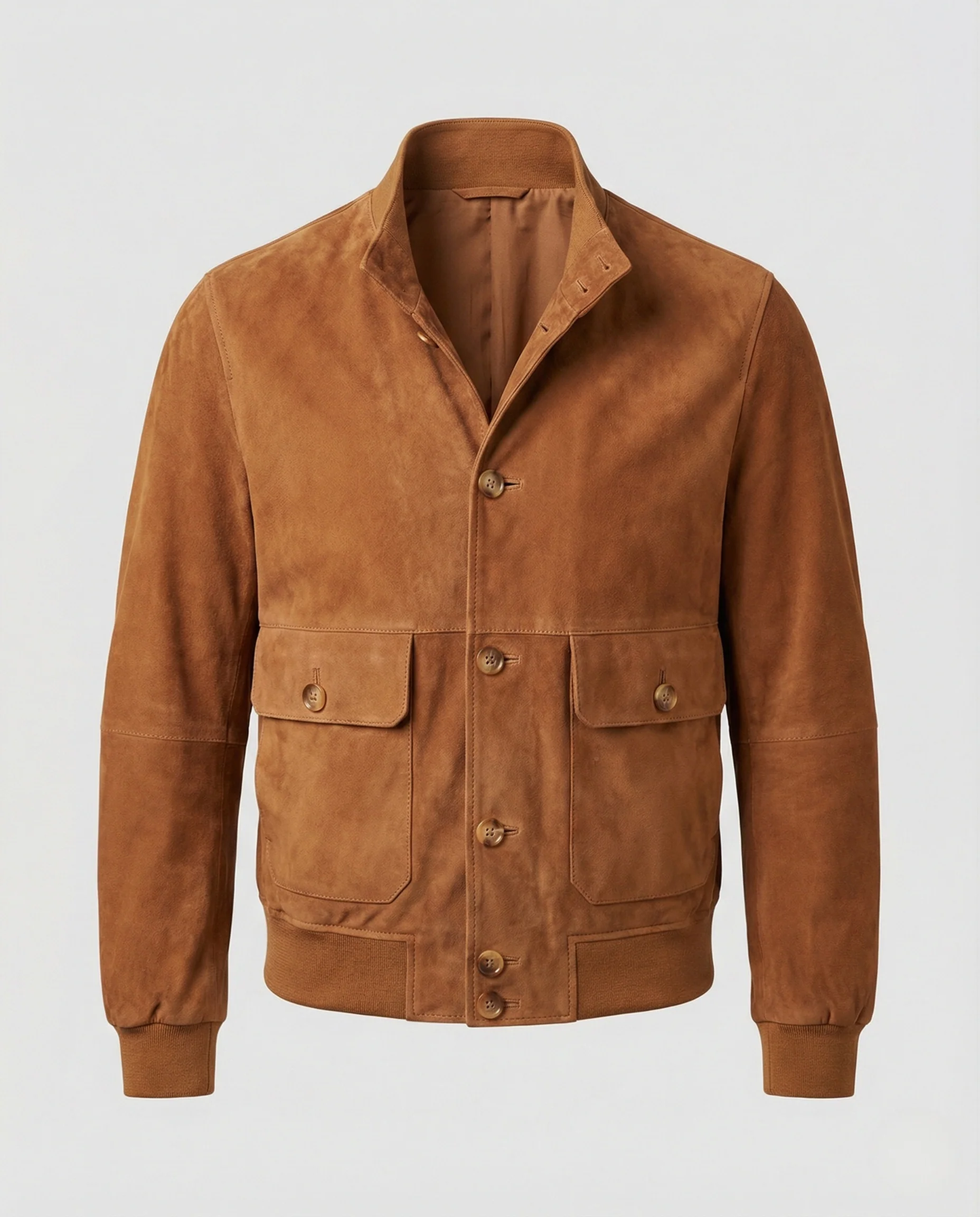 Freizeitkleidung Herren Velours Harrington - Image 5
