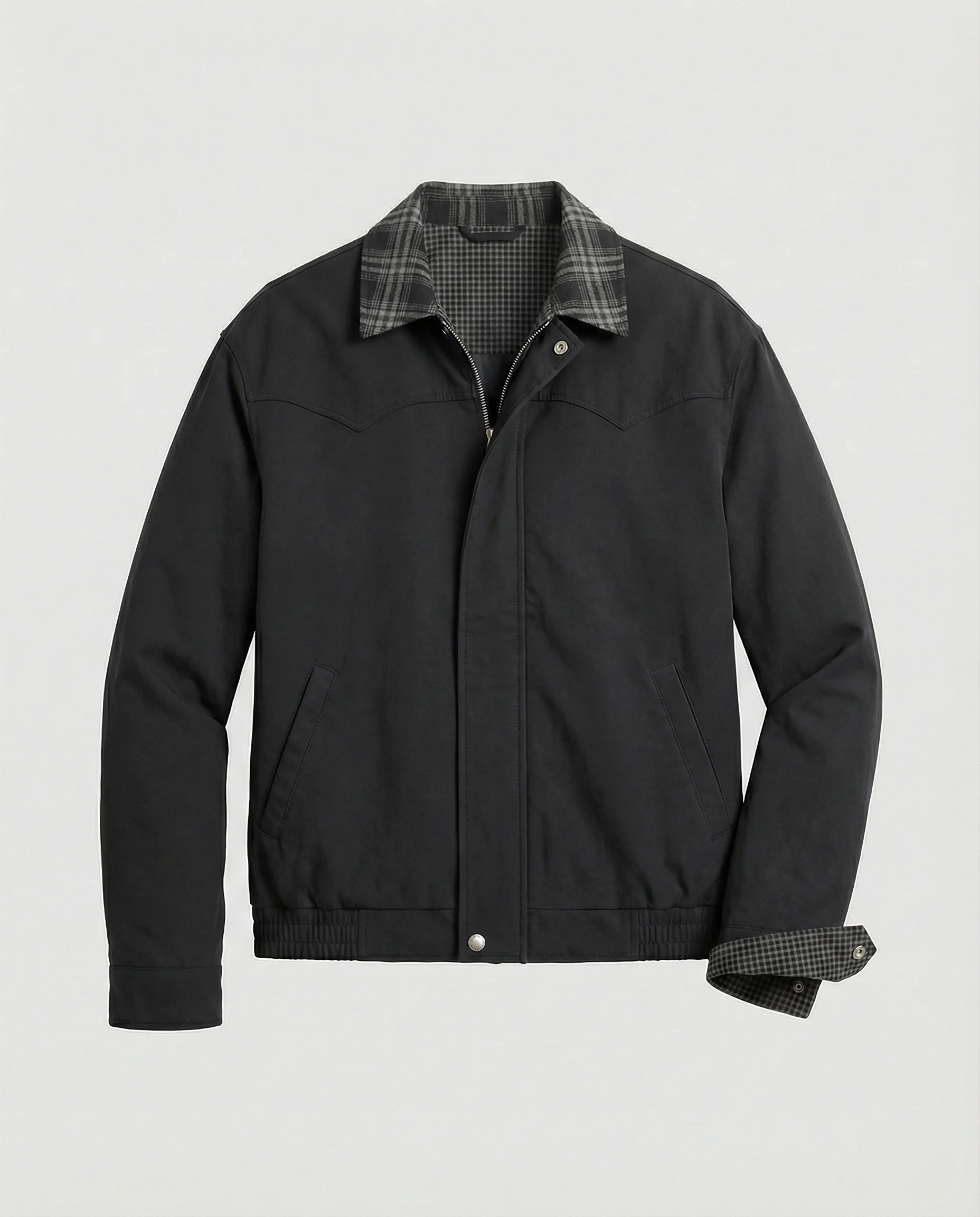 Herren wattierte Oversize-Bomberjacke mit verdecktem Reißverschluss und elastischem Saum Heidi-Mode - Image 5