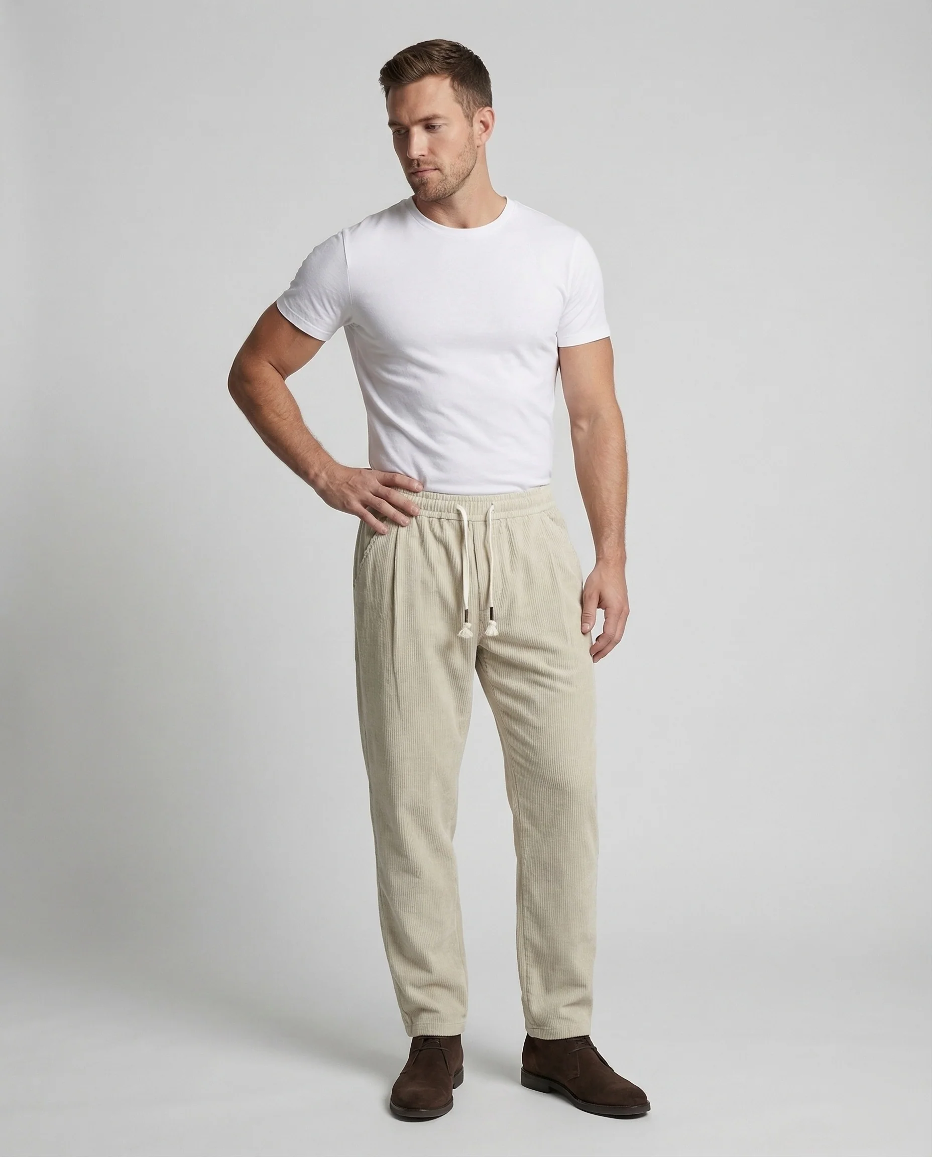 Herren weite Cordhose mit hoher Leibhöhe - Image 3