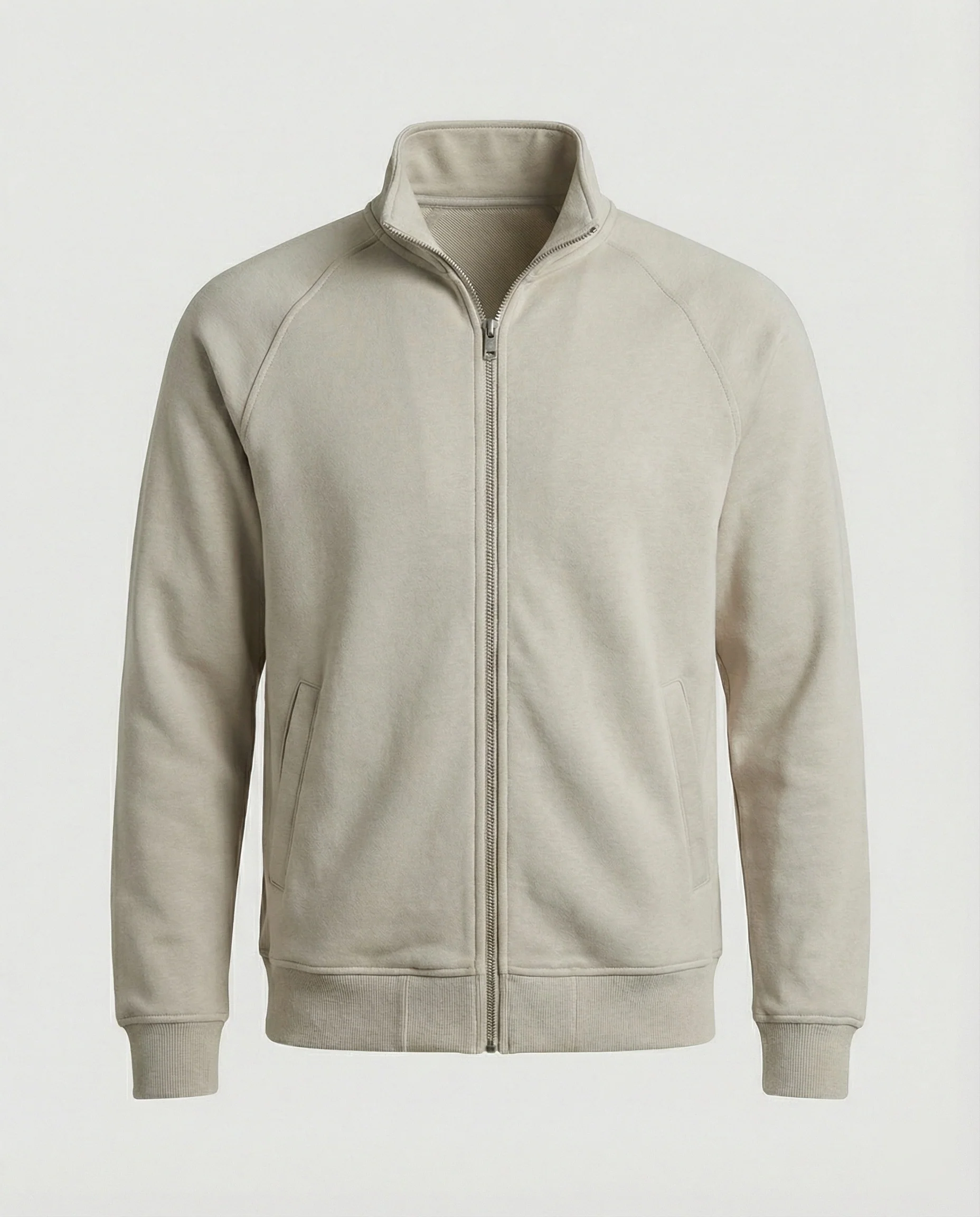 Herren weit geschnittene Sweatjacke mit Stehkragen und durchgehendem Reißverschluss Heidi-Mode - Image 8