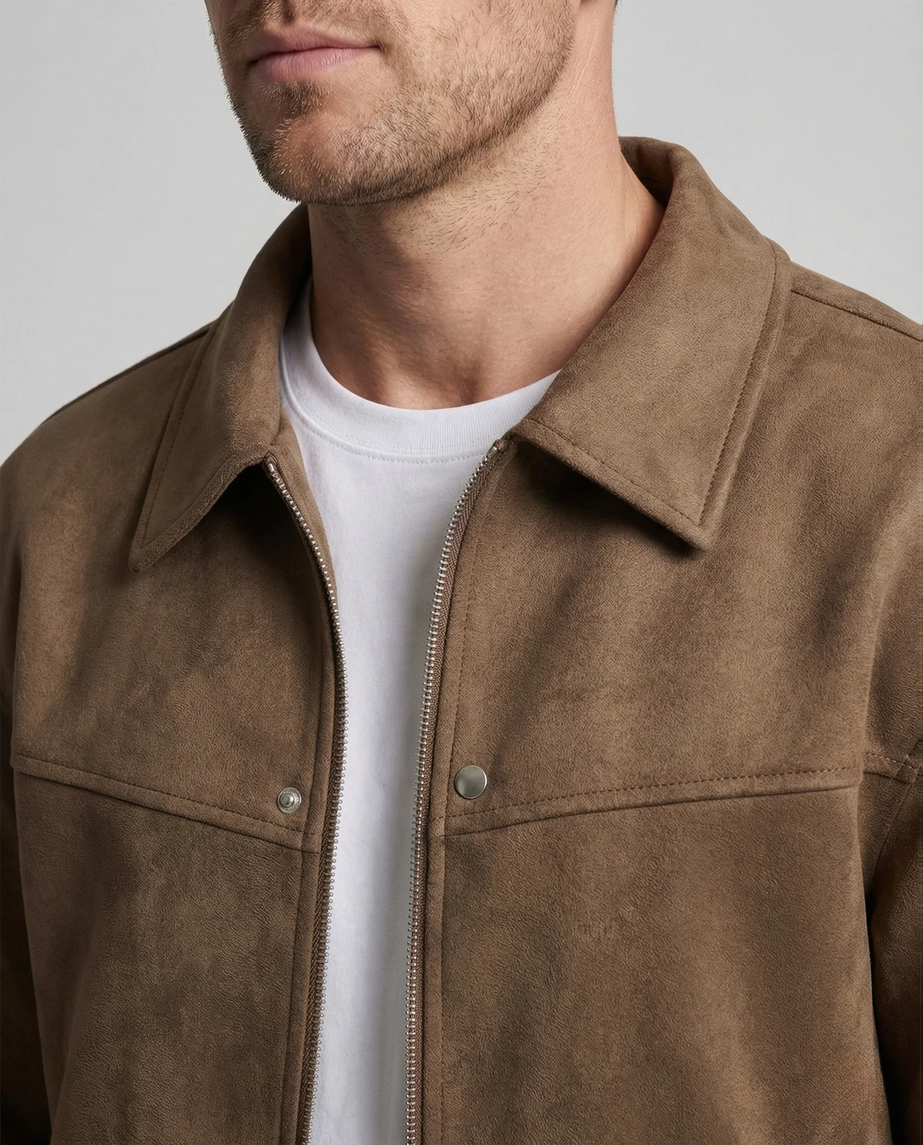 Herren Wildleder Blouson Weit - Image 3