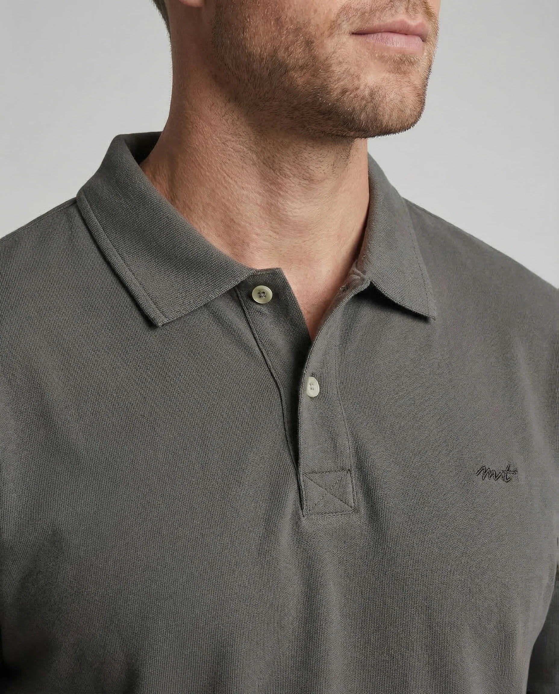 Herren Polo Oversize Baumwollmix - Image 3