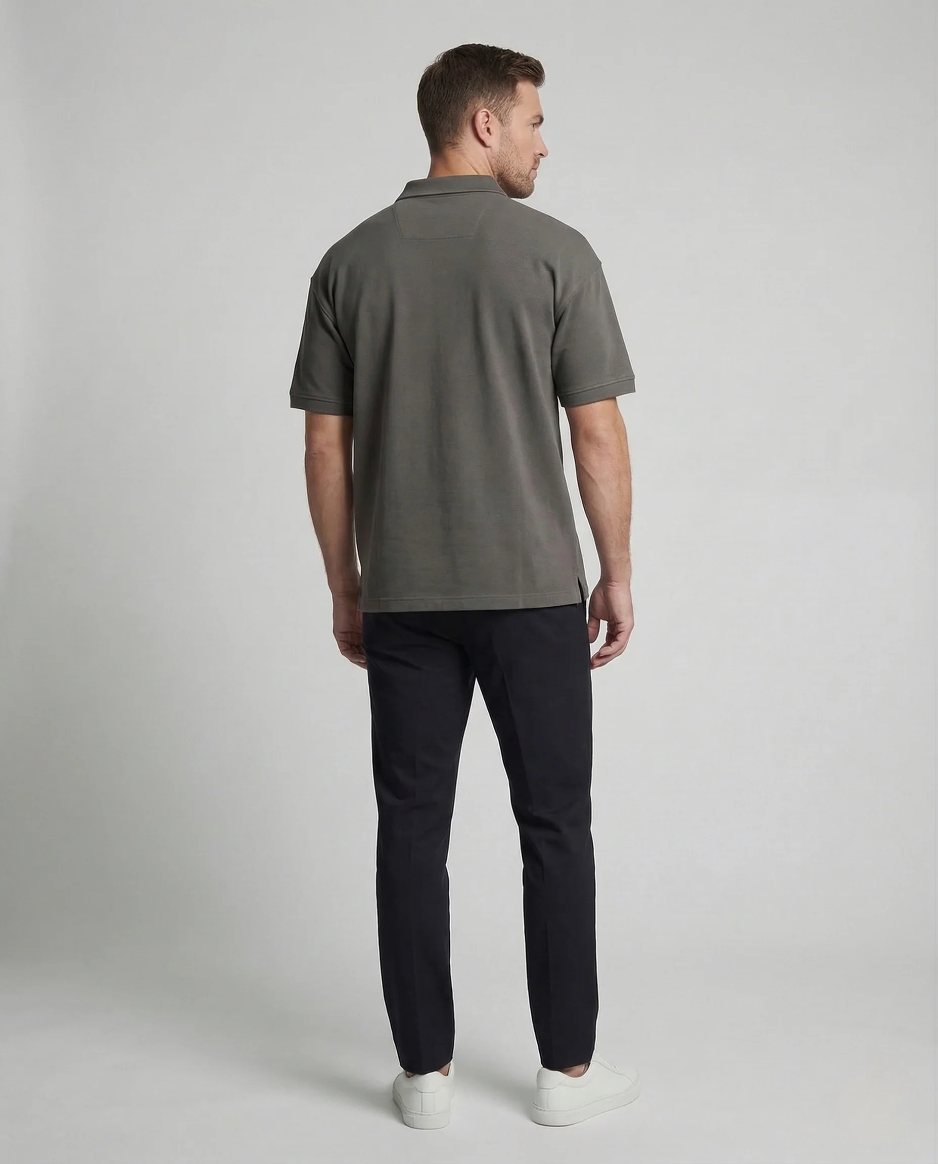 Herren Polo Oversize Baumwollmix - Image 4