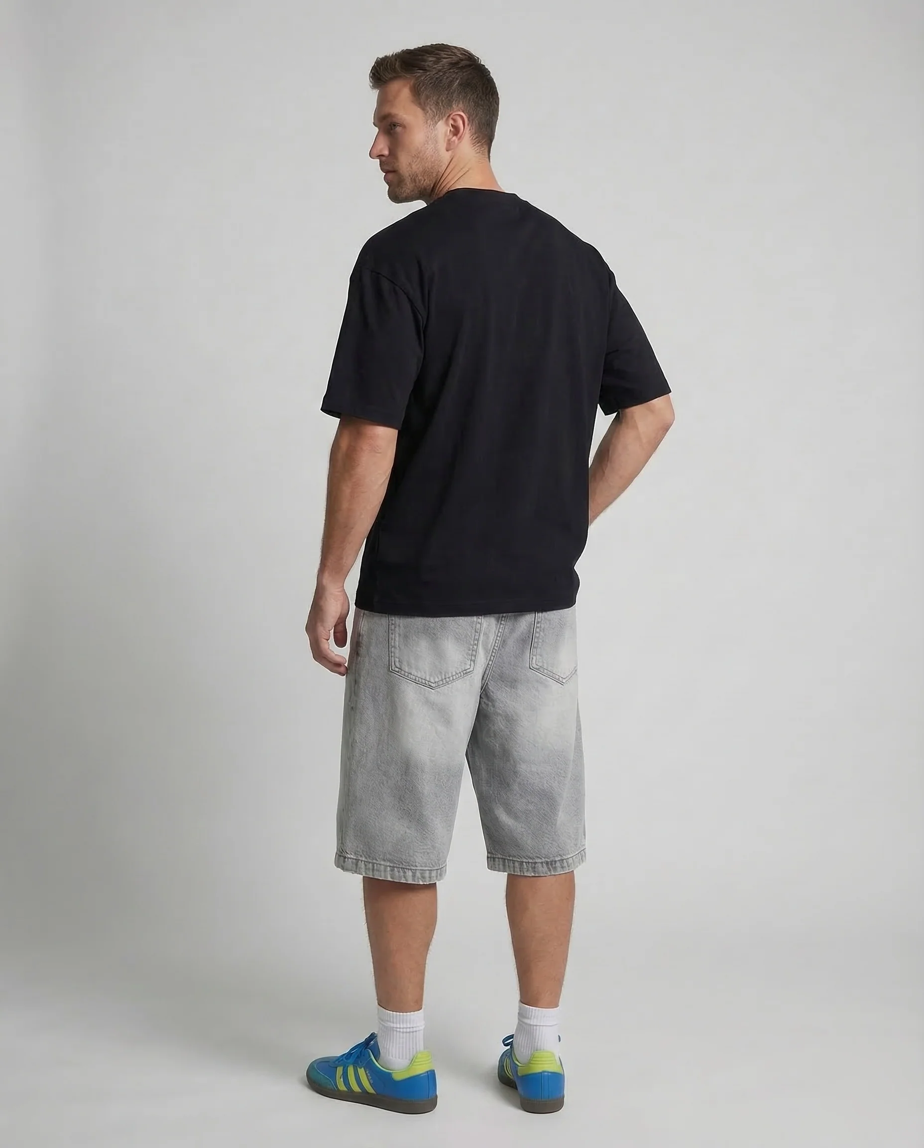 Herren T Shirt Oversize Stickerei - Image 4