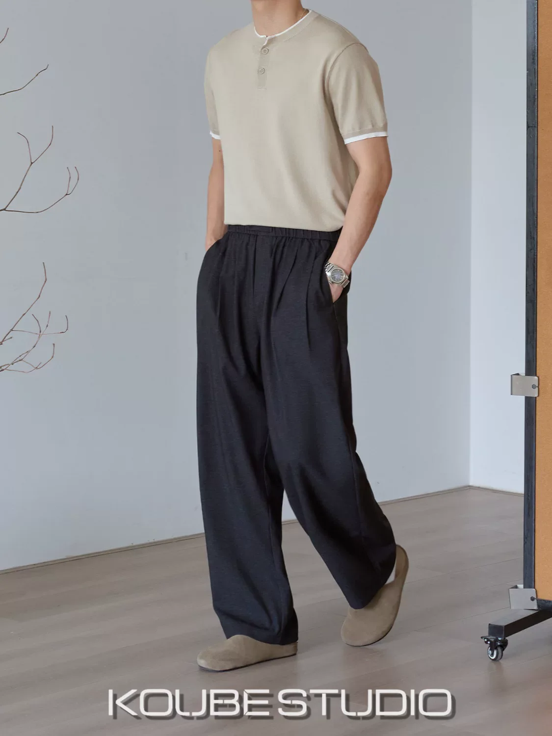Herren Bundfaltenhose Weit - Image 4
