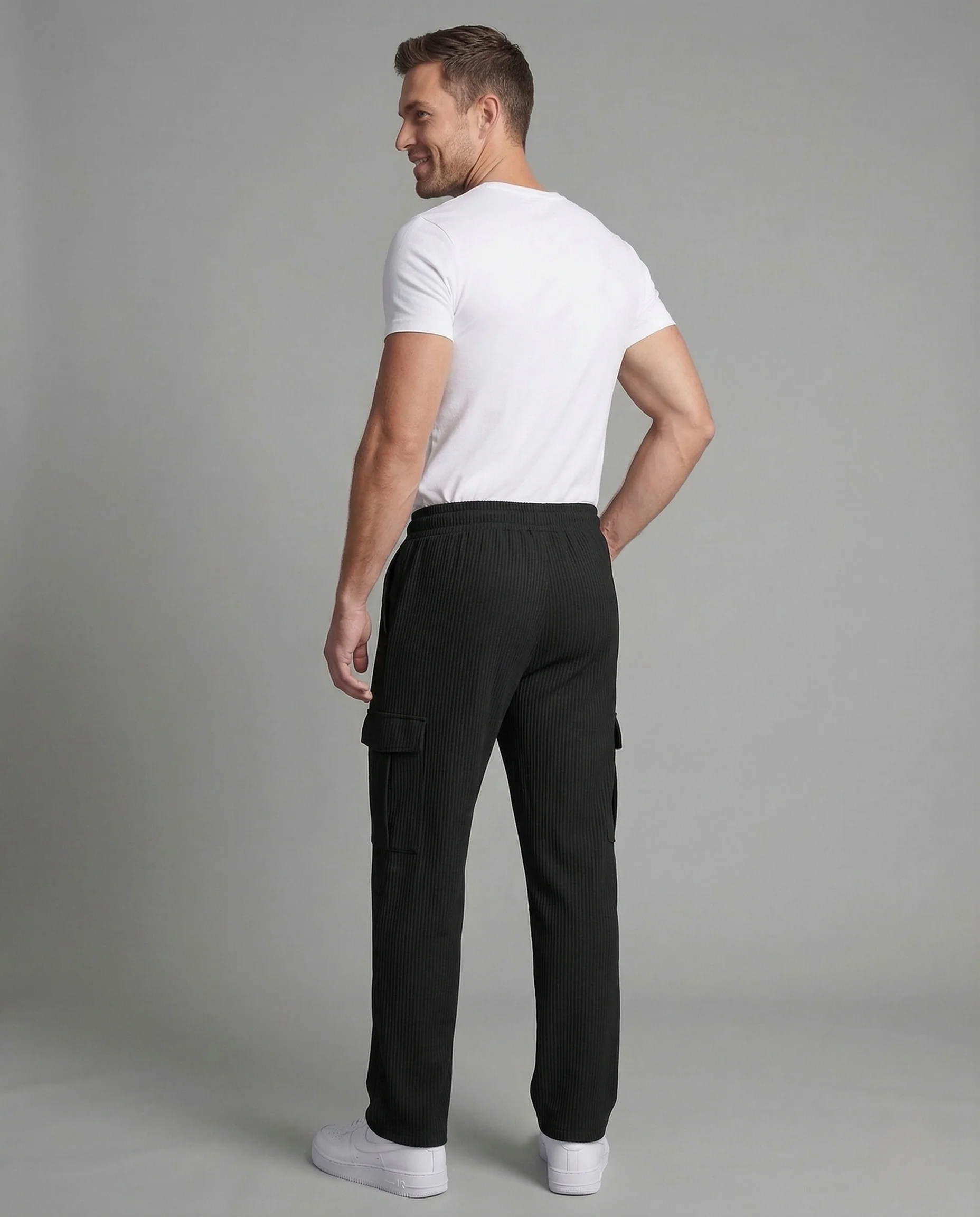Herren Cargo Freizeithose Kordelzug - Image 4