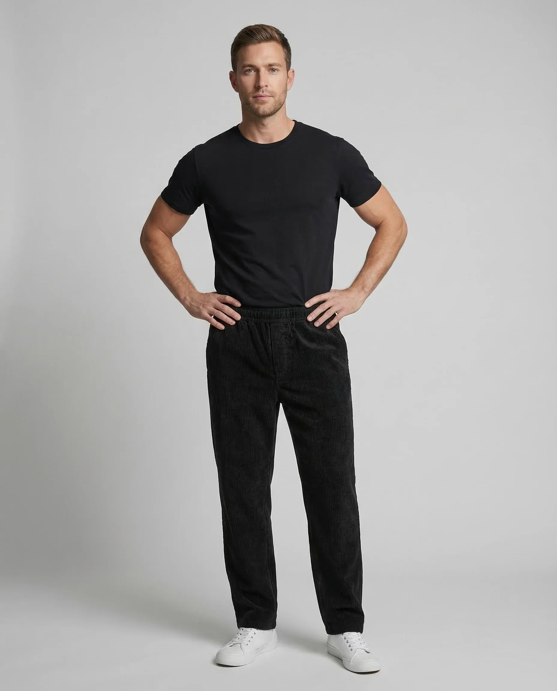 Herren Cordhose Weit