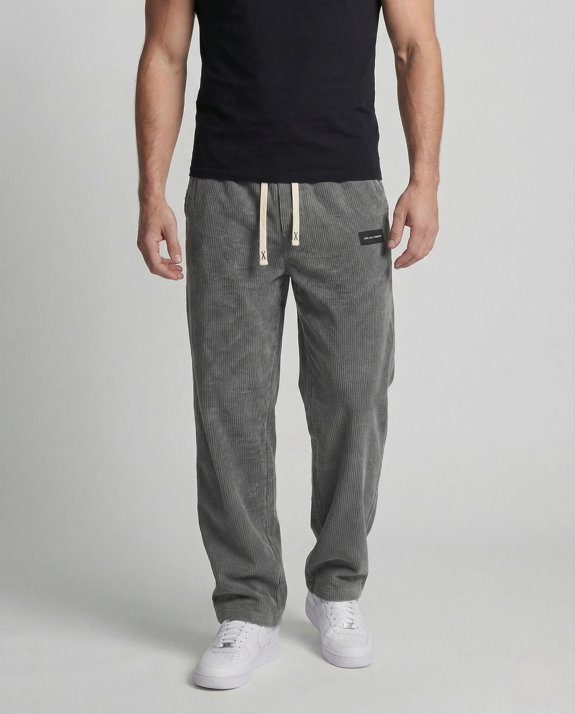 Herren Cordhose Weit Kordelzug - Image 2