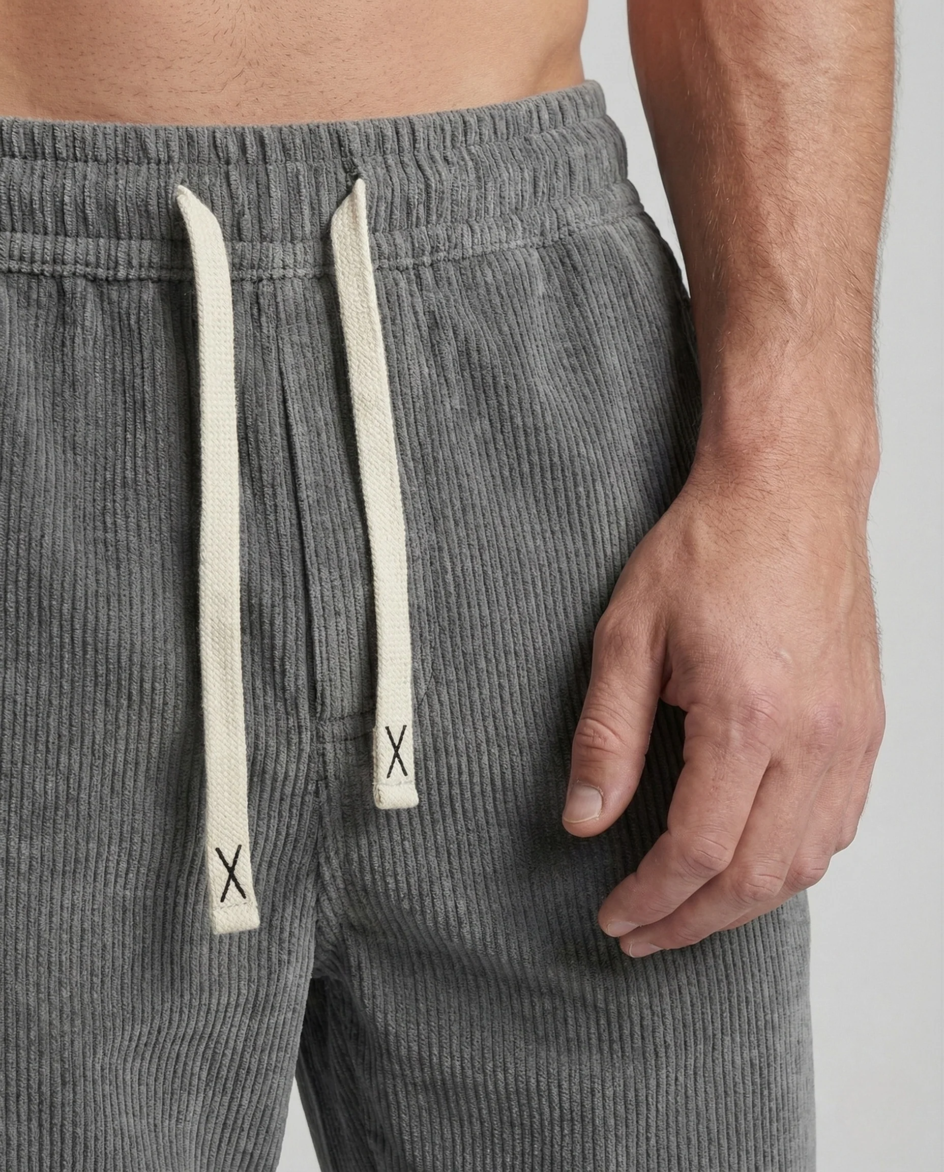 Herren Cordhose Weit Kordelzug - Image 3