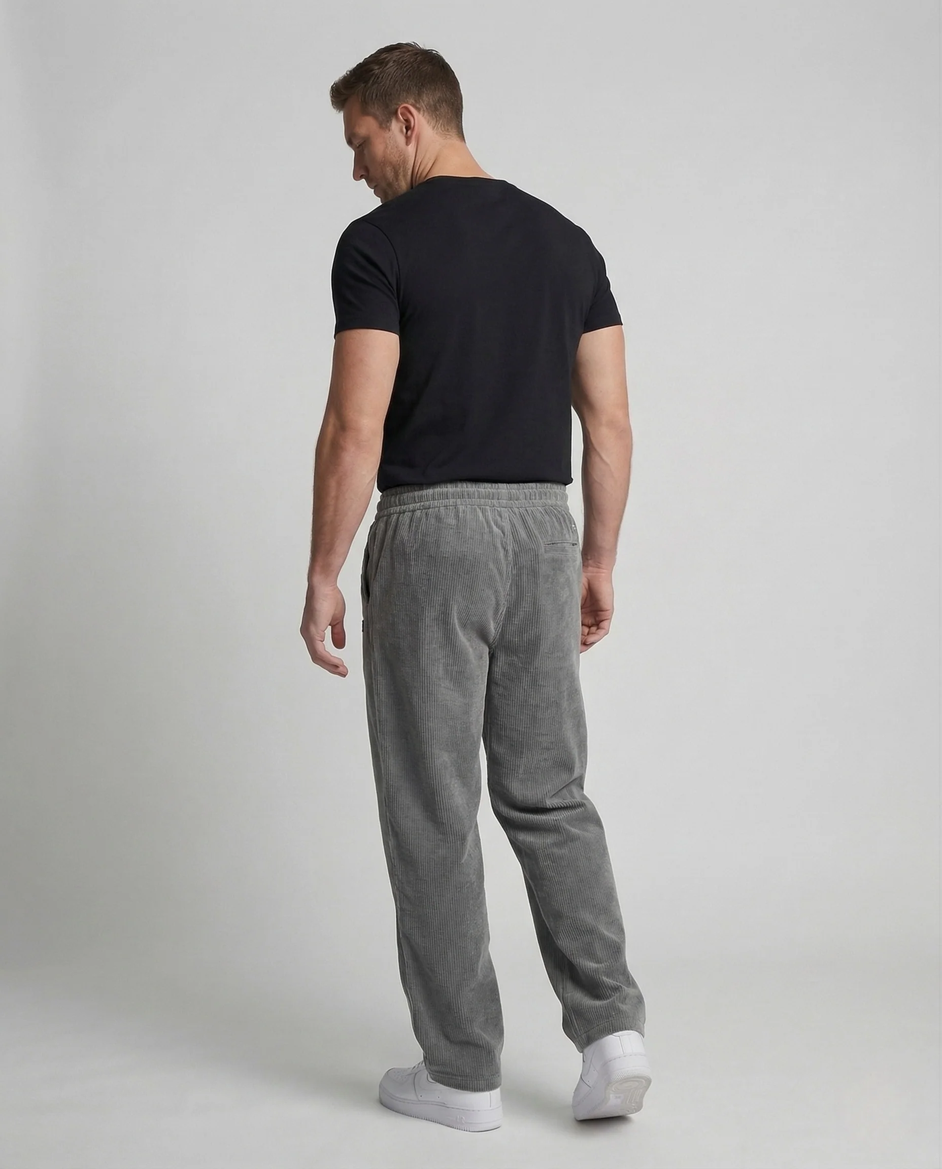 Herren Cordhose Weit Kordelzug - Image 4