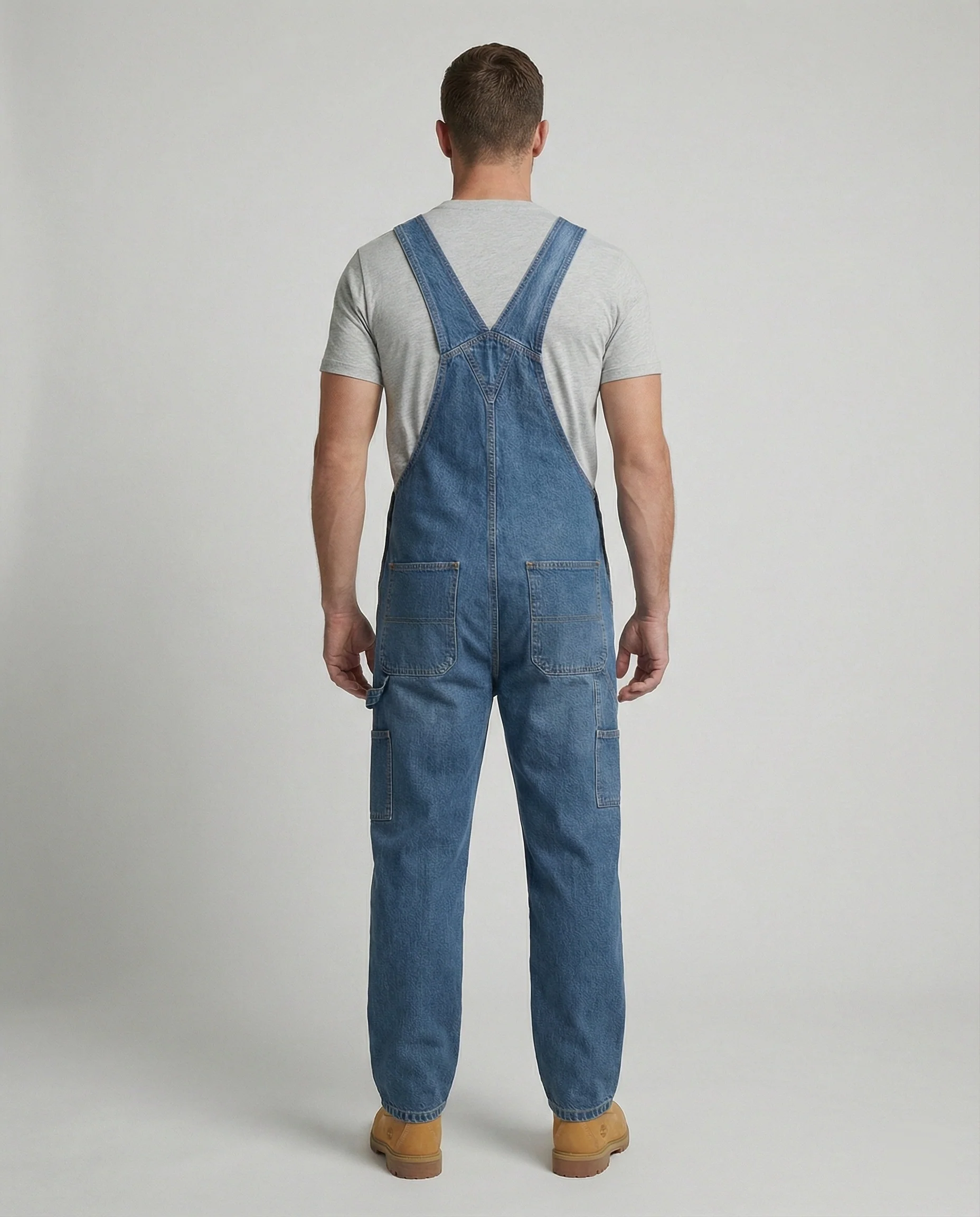 Herren Jeans Latzhose Weit - Image 2