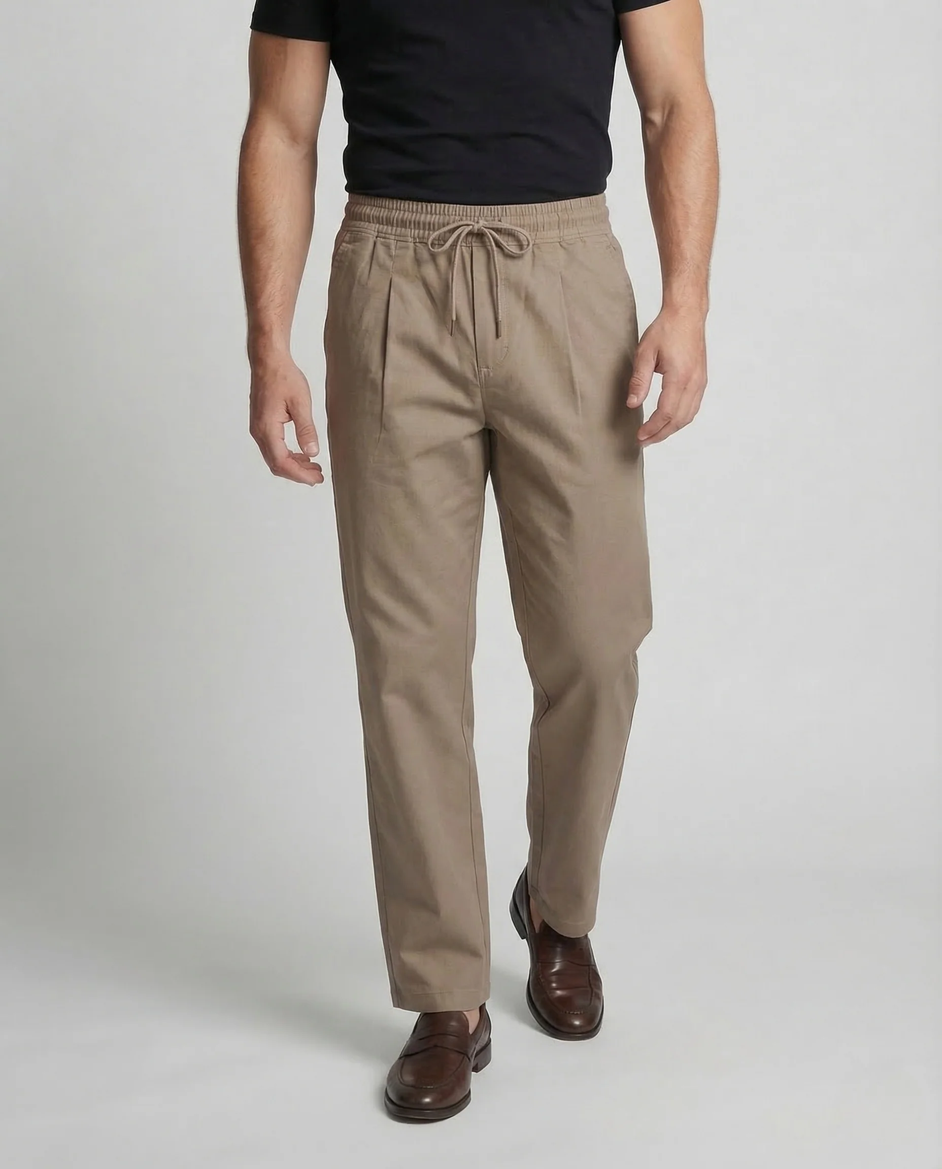 Herren Freizeithose Baumwollmix Elastischer Bund - Image 2