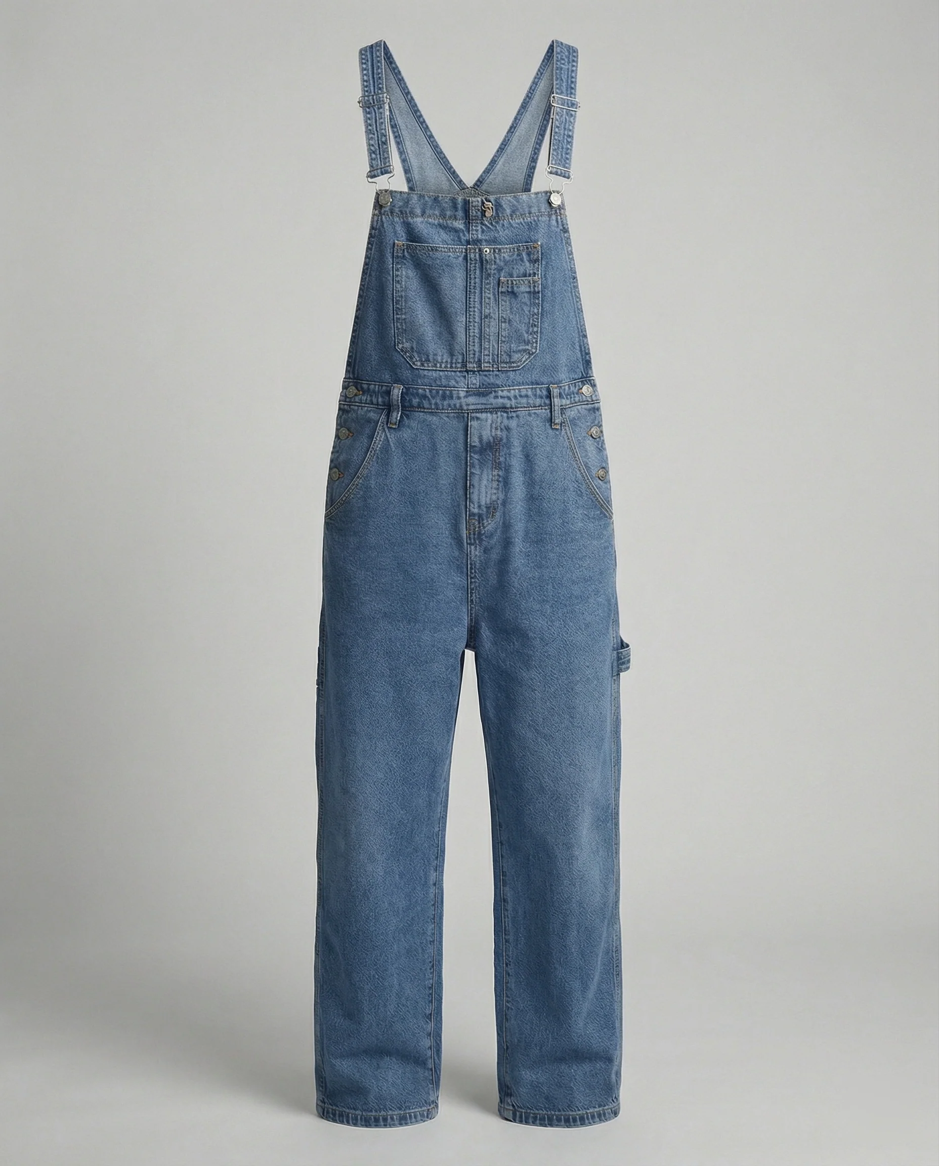 Freizeitkleidung Herren Jeans Latzhose Weit