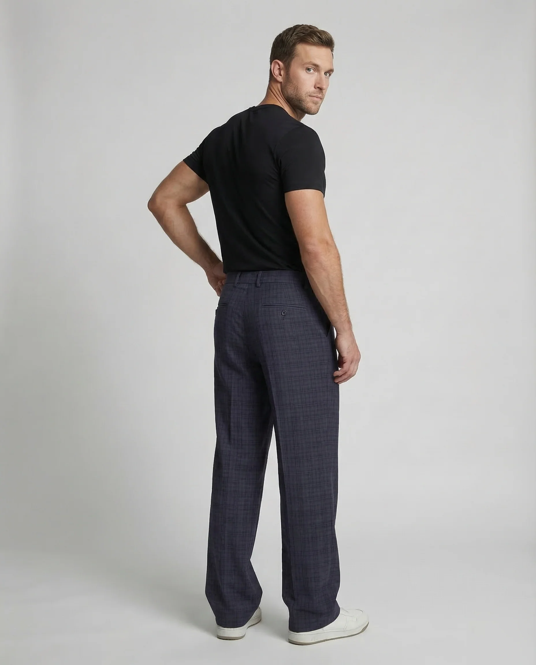 Herren Karohose Weit - Image 4