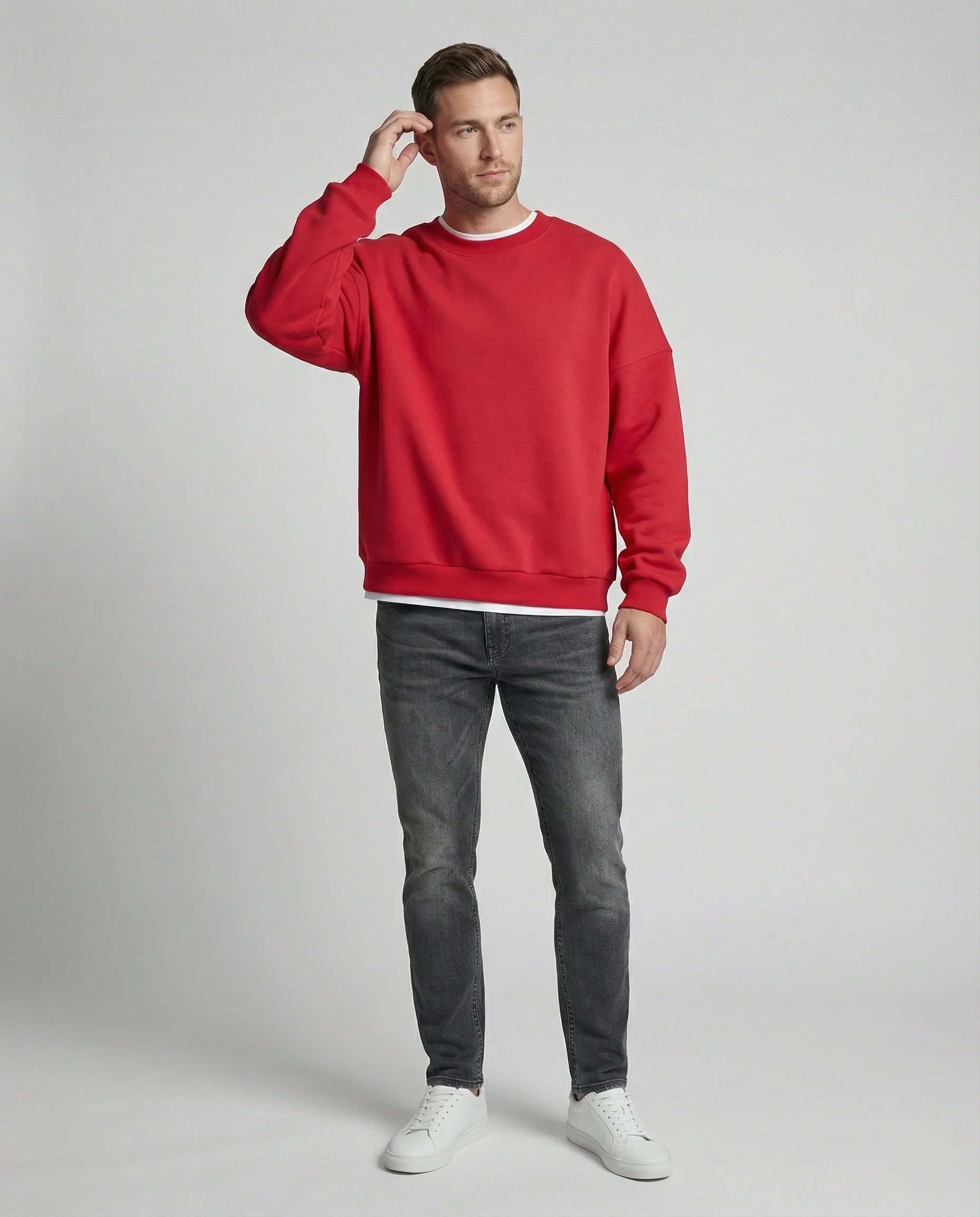 Freizeitkleidung Herren Sweatshirt Oversize - Image 15