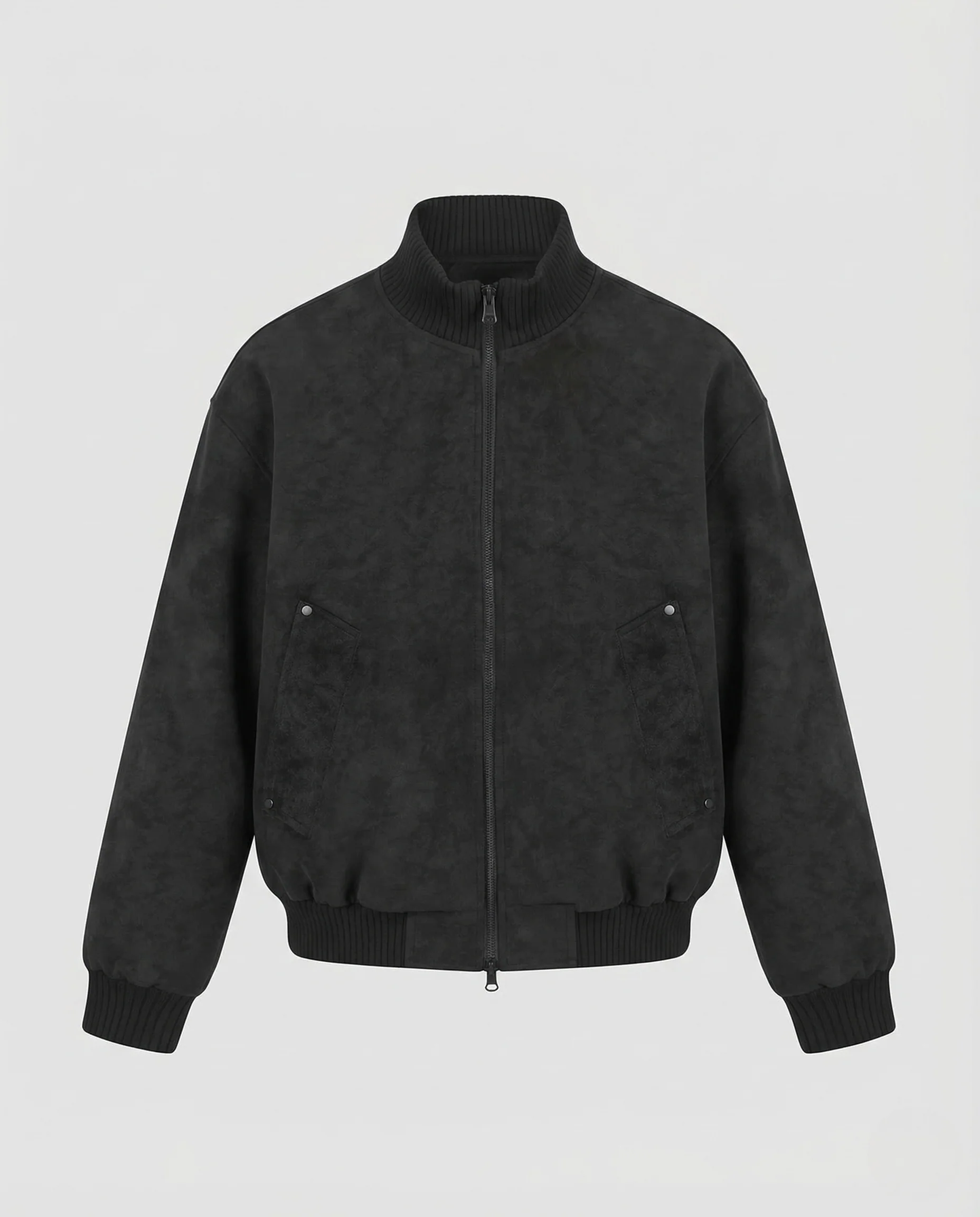Herren Bomberjacke Veloursimitat Oversize - Image 5