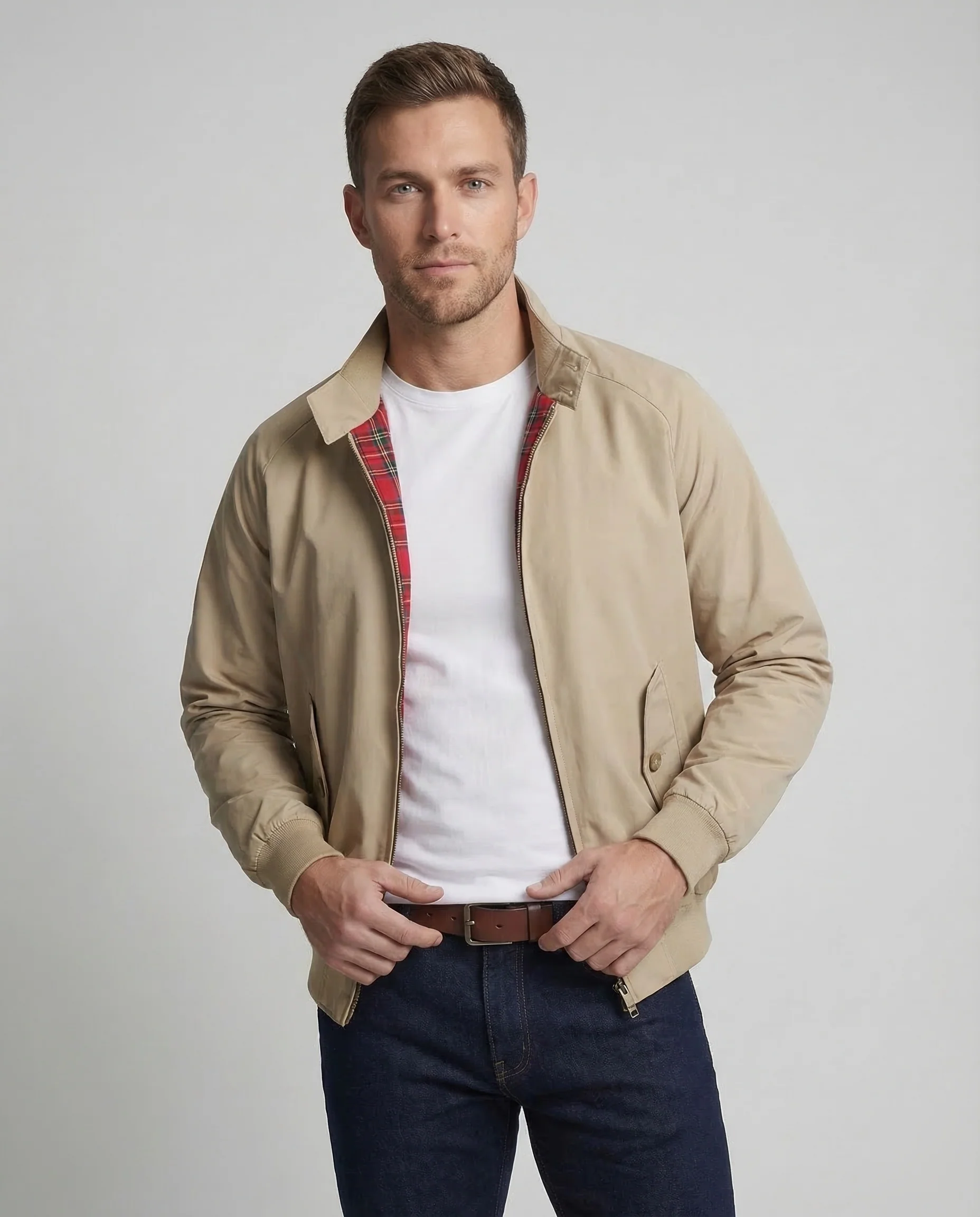 Herren Harrington Jacke Winddicht - Image 2