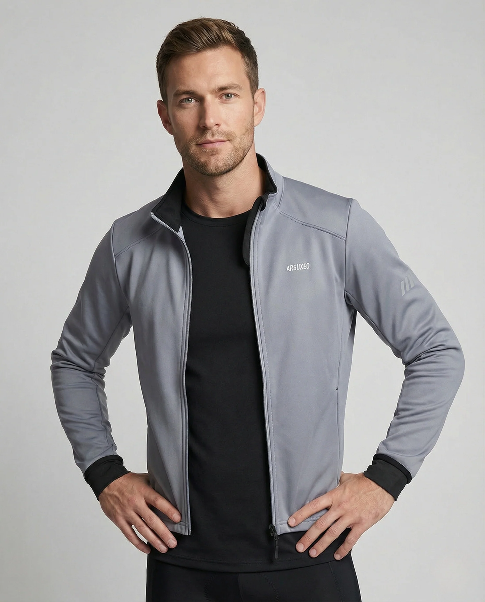 Thermo Softshell Radsportjacke Winddicht Herren - Image 2
