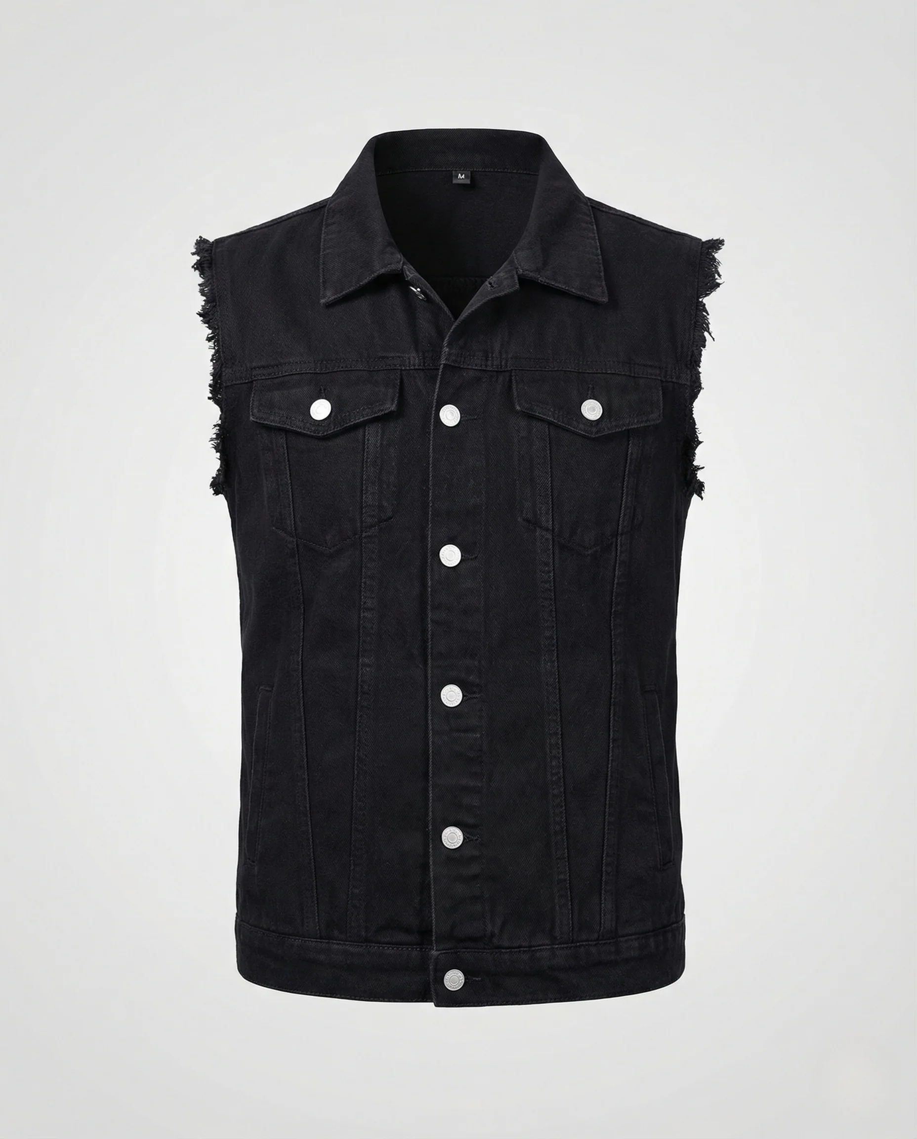 Herren Denimweste Workwear mit Knopfleiste - Image 5