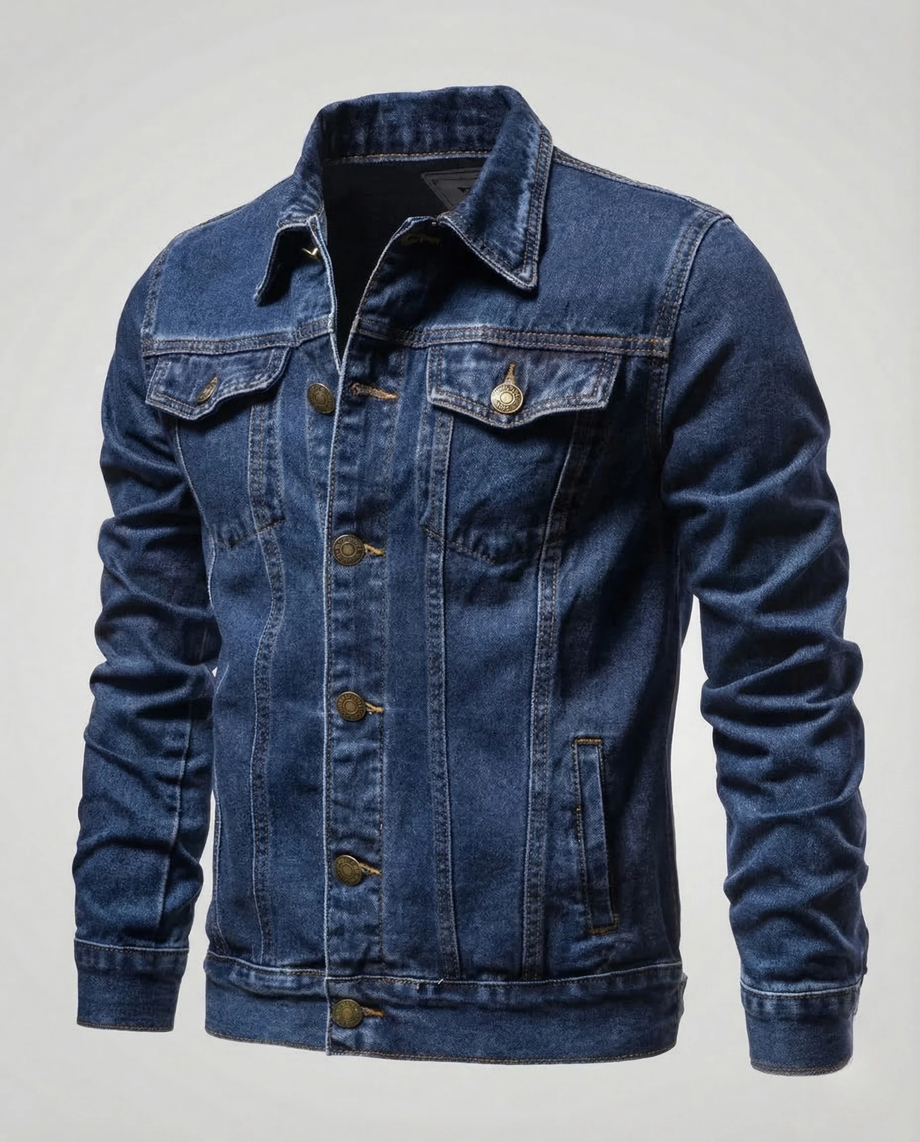 Herren Jeansjacke Slim Metallknöpfe - Image 7