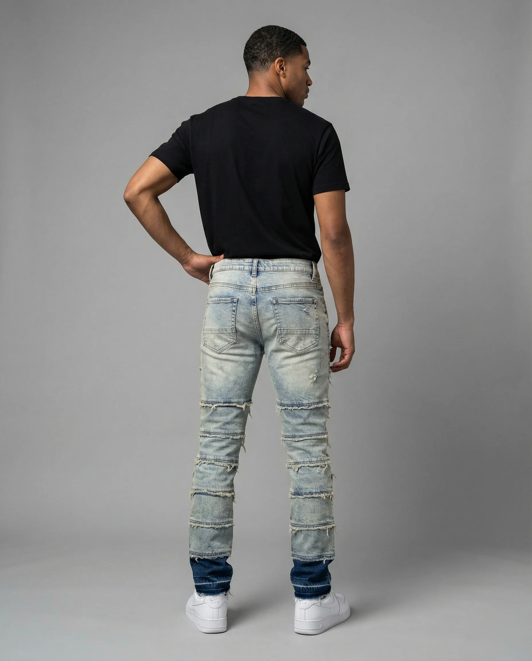 Herren Destroyed Jeans Slim Fit - Image 5