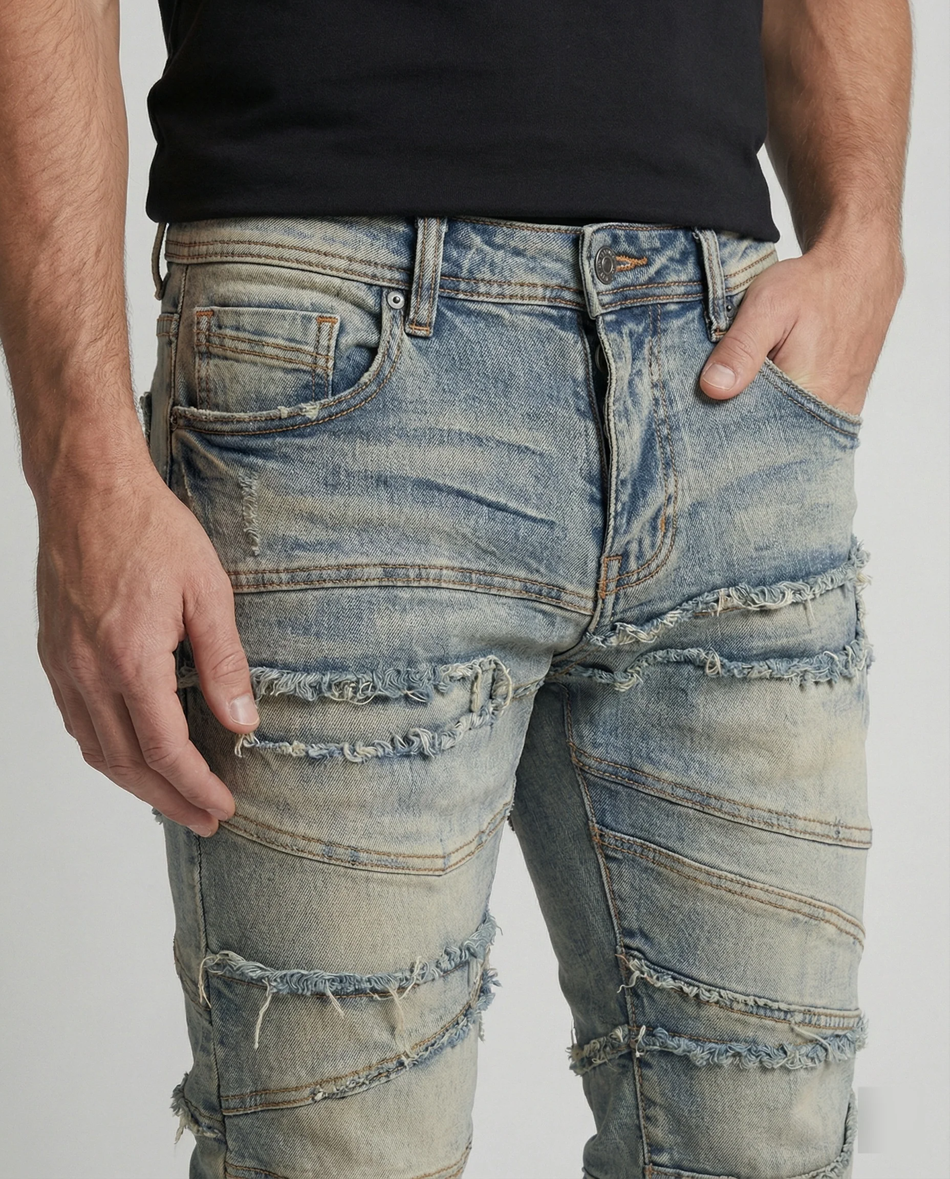 Herren Destroyed Jeans Slim Fit - Image 6