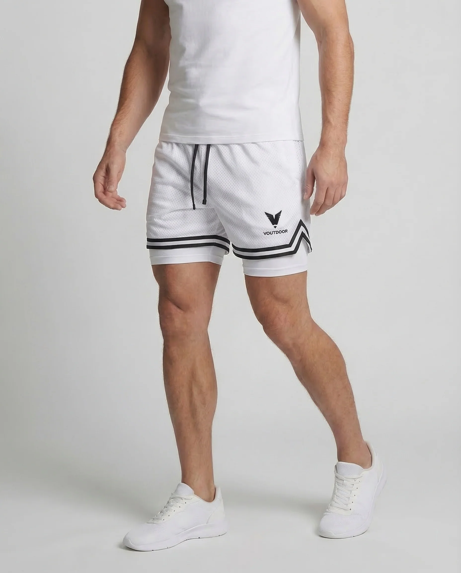 Herren Basketballshorts 2in1 - Image 2