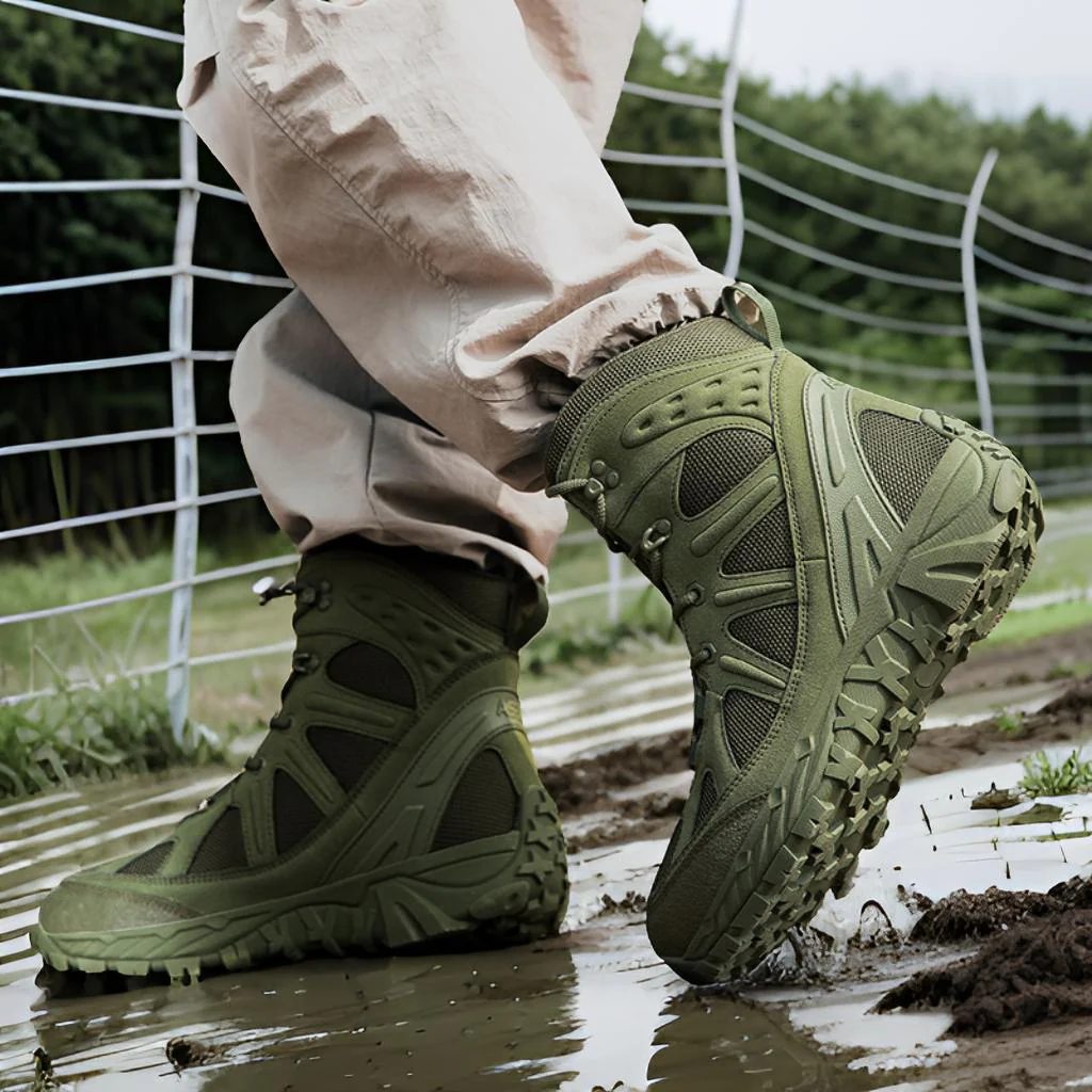 Herren Outdoor-Stiefel mit robustem wasserdichtem Obermaterial und rutschfester Sohle Heidi Mode