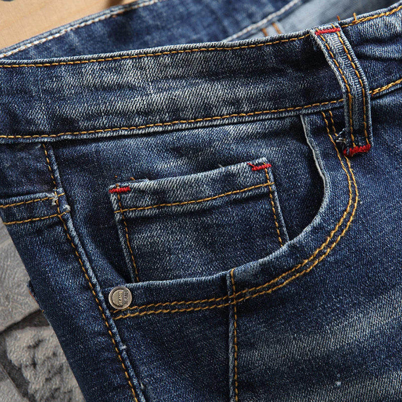 Herren Ripped Denim Jeans im urbanen Style Heidi-Mode - Image 3